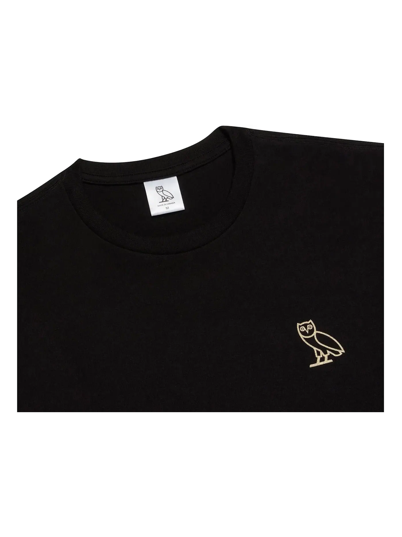 Мужская футболка с принтом OVO Owl Logo T-shirt OVO — изображение 2 из 2, черный
