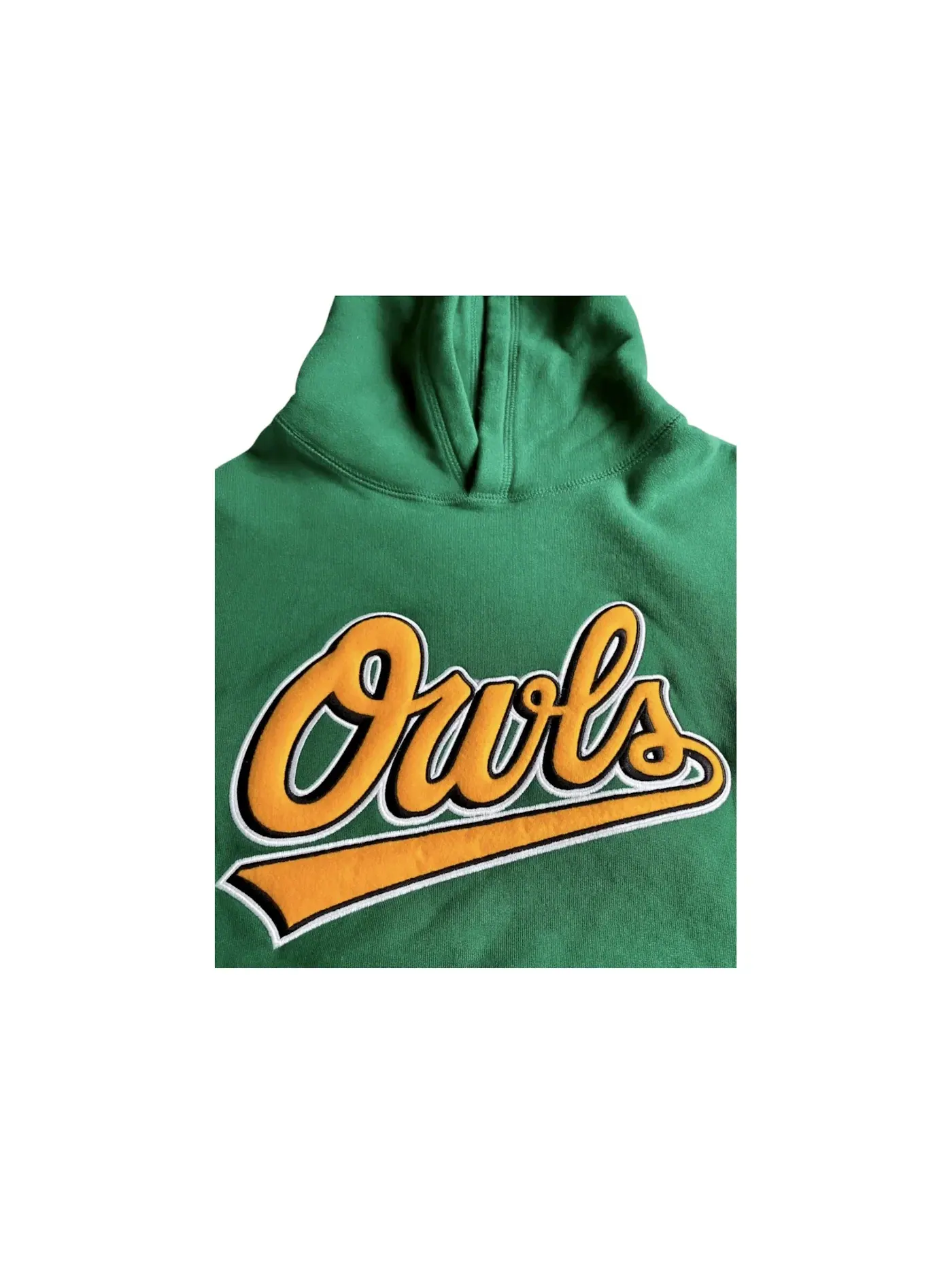 Мужская худи с принтом OVO Owls Script Hoodie OVO — изображение 2 из 2, зеленый