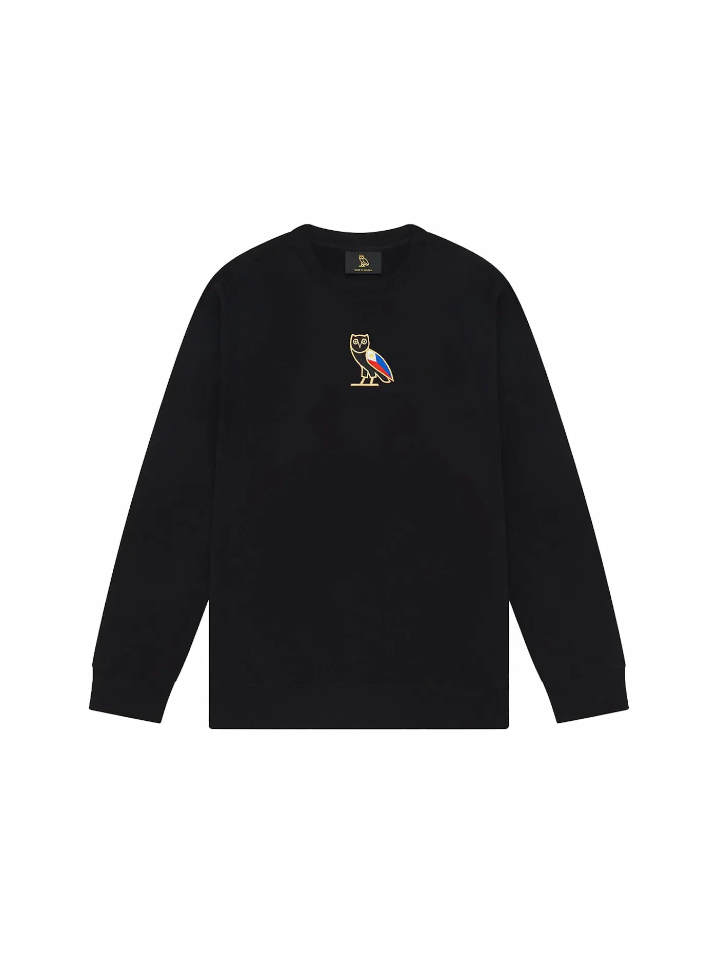 Мужской свитшот с принтом OVO Philippines Mini OG Crewneck Black — изображение 1 из 2