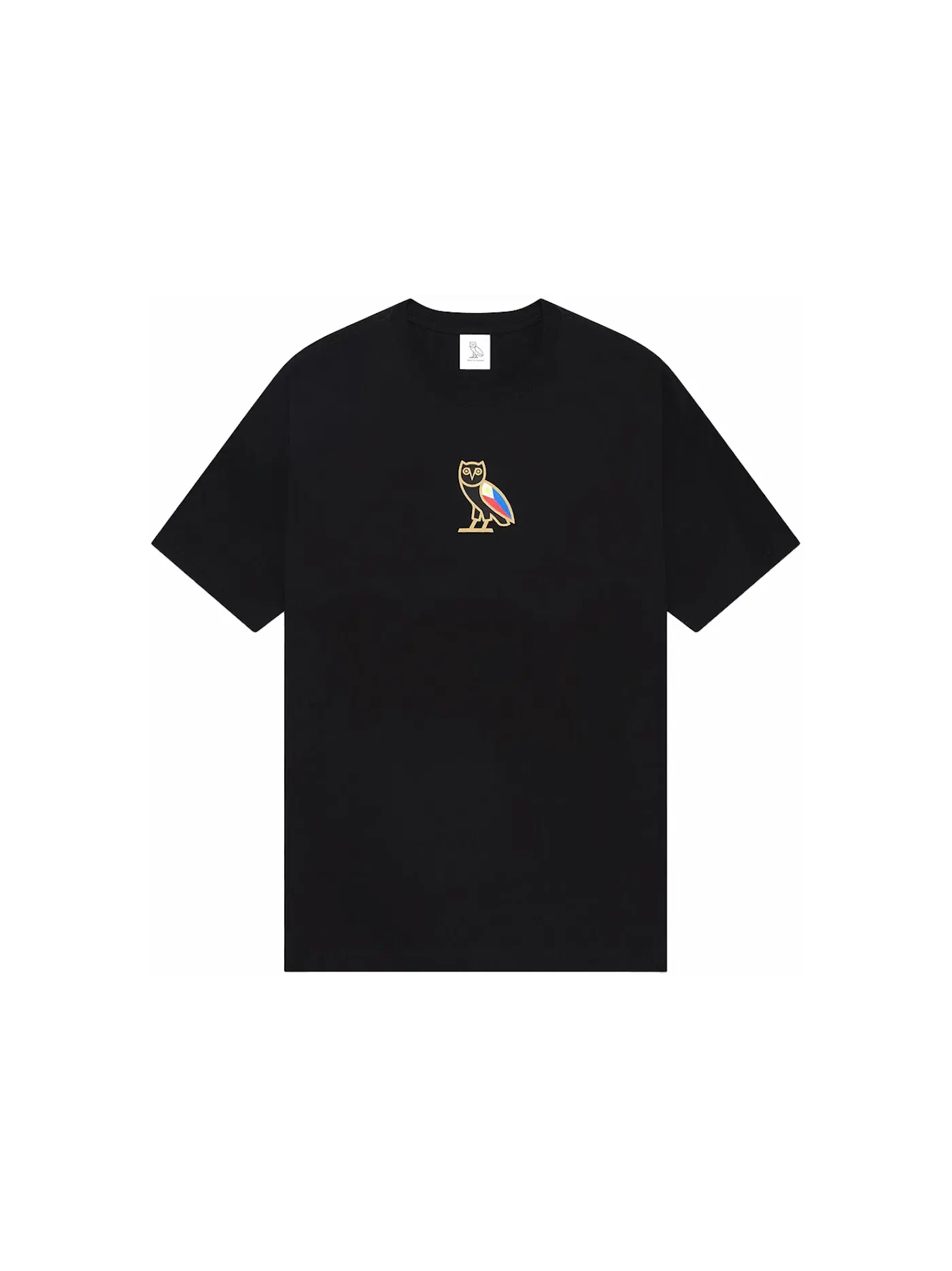 Мужская футболка с принтом OVO Philippines Mini OG Owl T-shirt Black — изображение 1 из 2