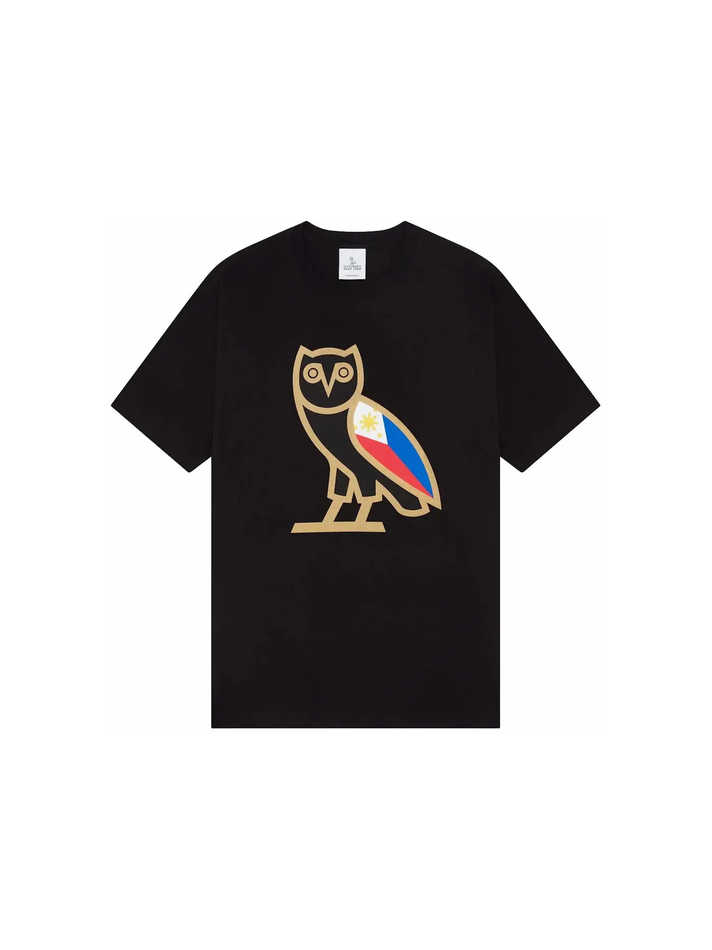 Мужская футболка с принтом Philippines OG Owl OVO — изображение 1 из 1, черный