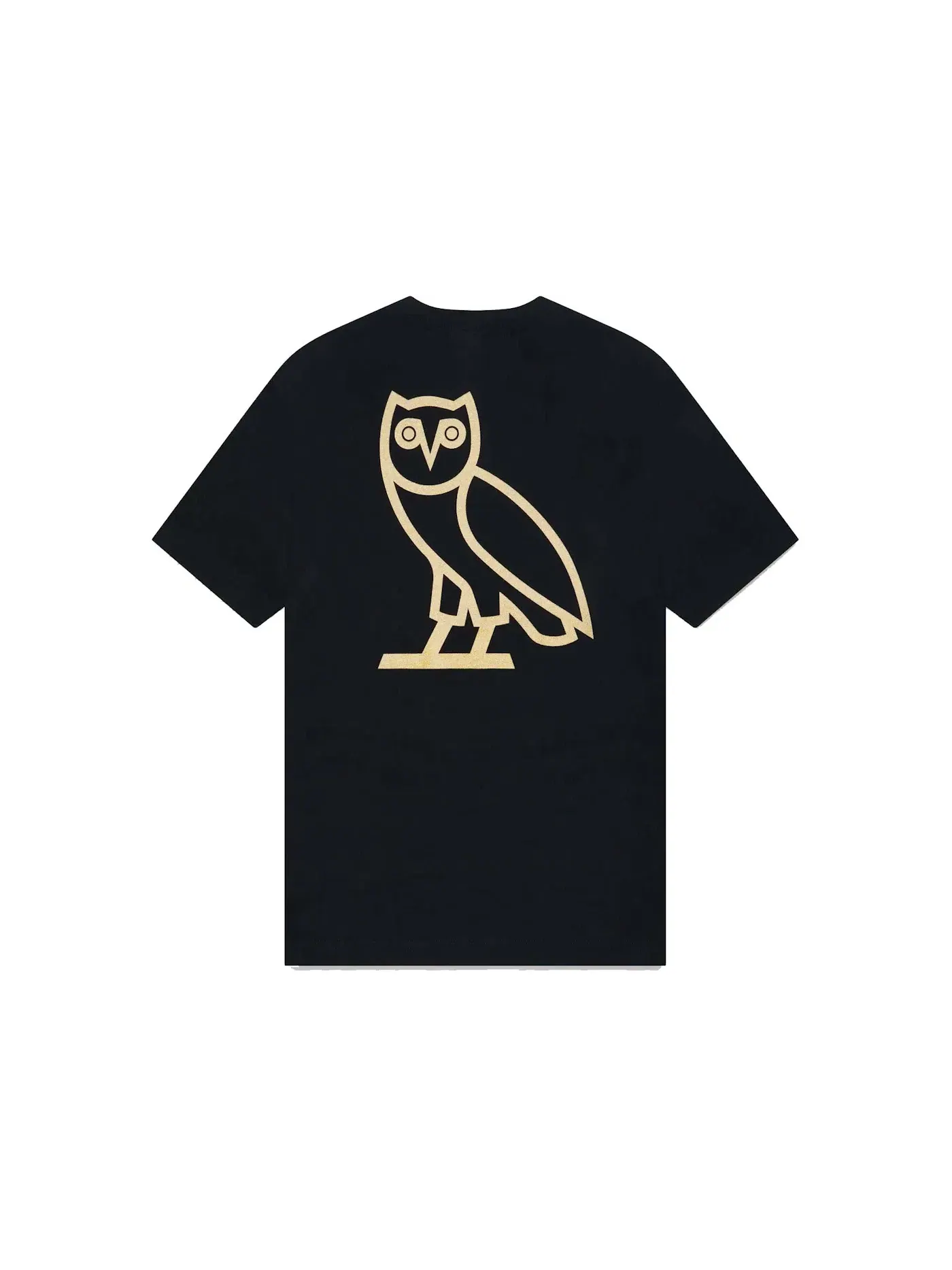 Мужская футболка с принтом OVO Playboy Gold Owl T-Shirt OVO — изображение 2 из 2, черный