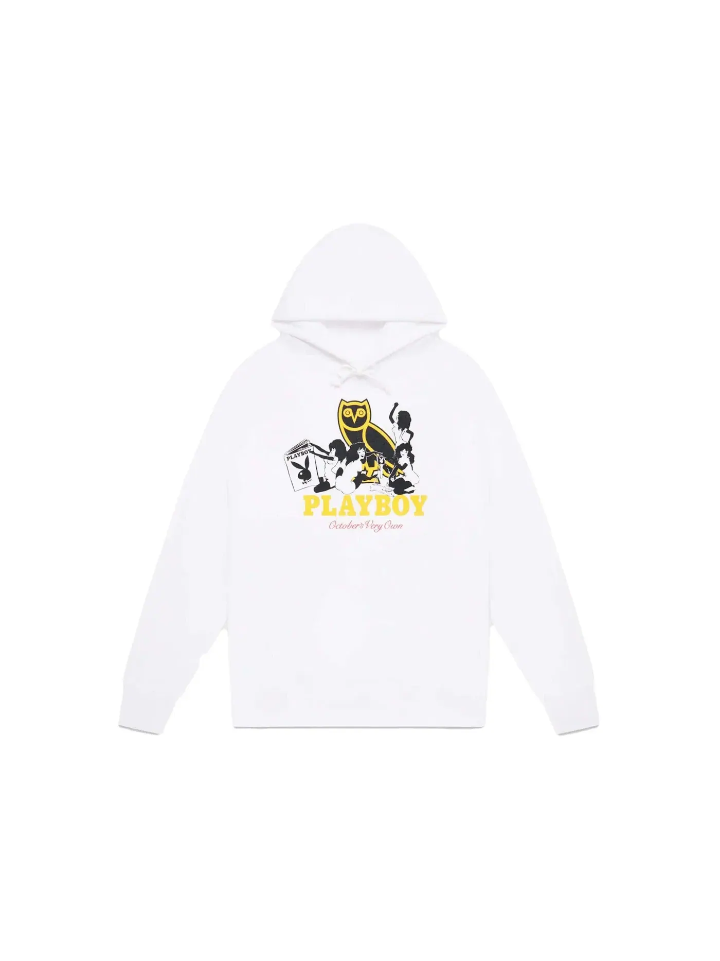 Мужская худи с принтом OVO Playboy Pin-Up Hoodie — изображение 1 из 1, белый