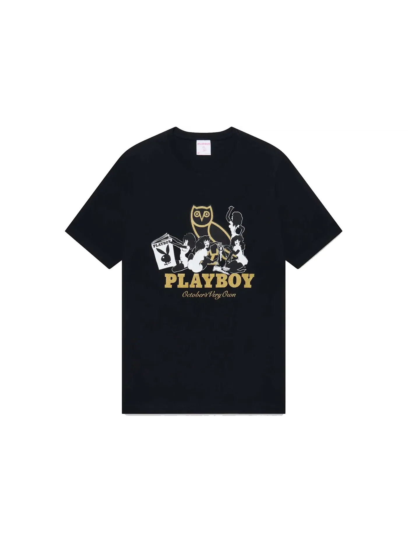 Мужская футболка с принтом OVO Playboy Pin-Up T-Shirt — изображение 1 из 1, черный