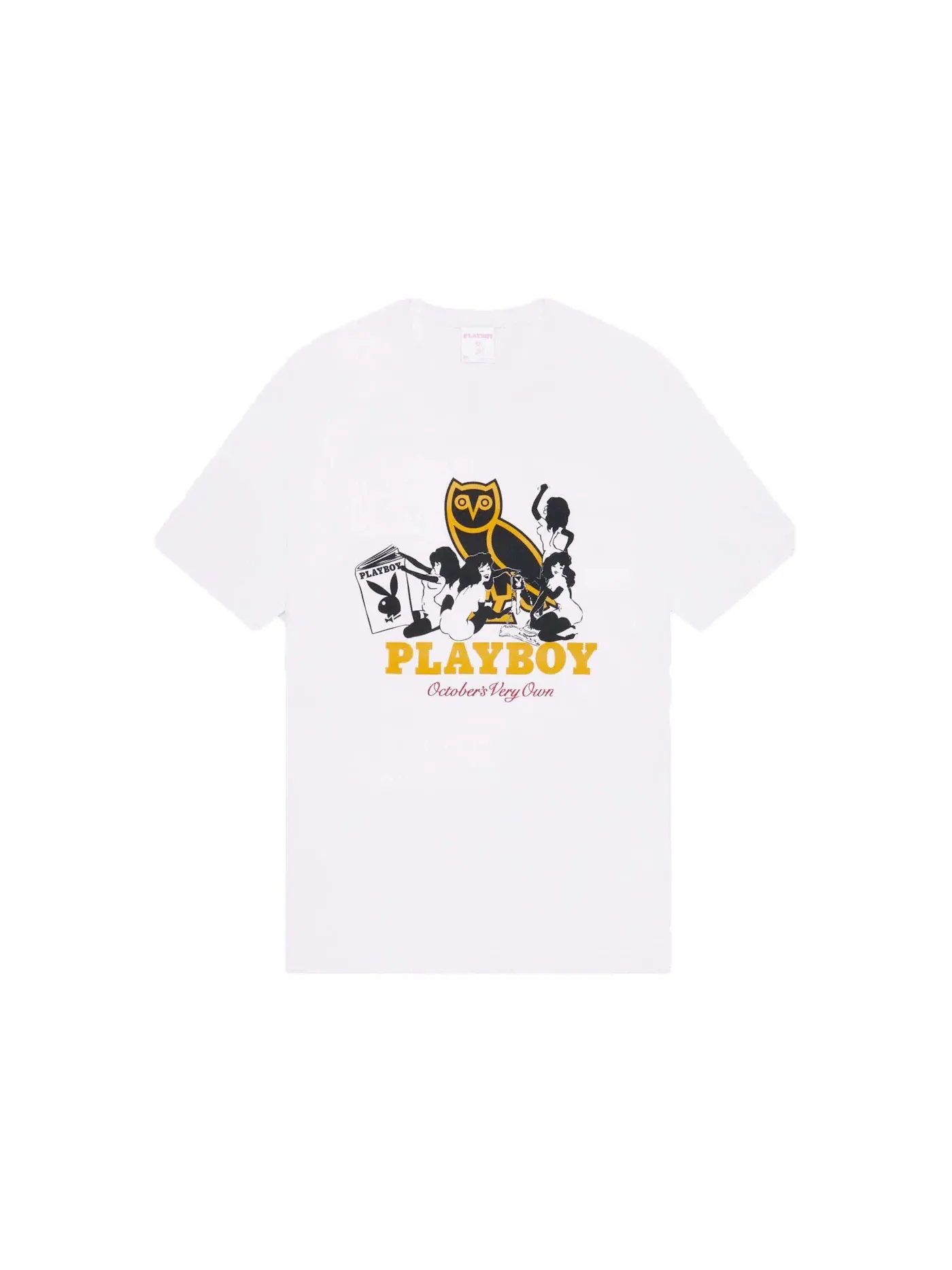 Мужская футболка с принтом OVO Playboy Pin-Up T-Shirt — изображение 1 из 1, белый