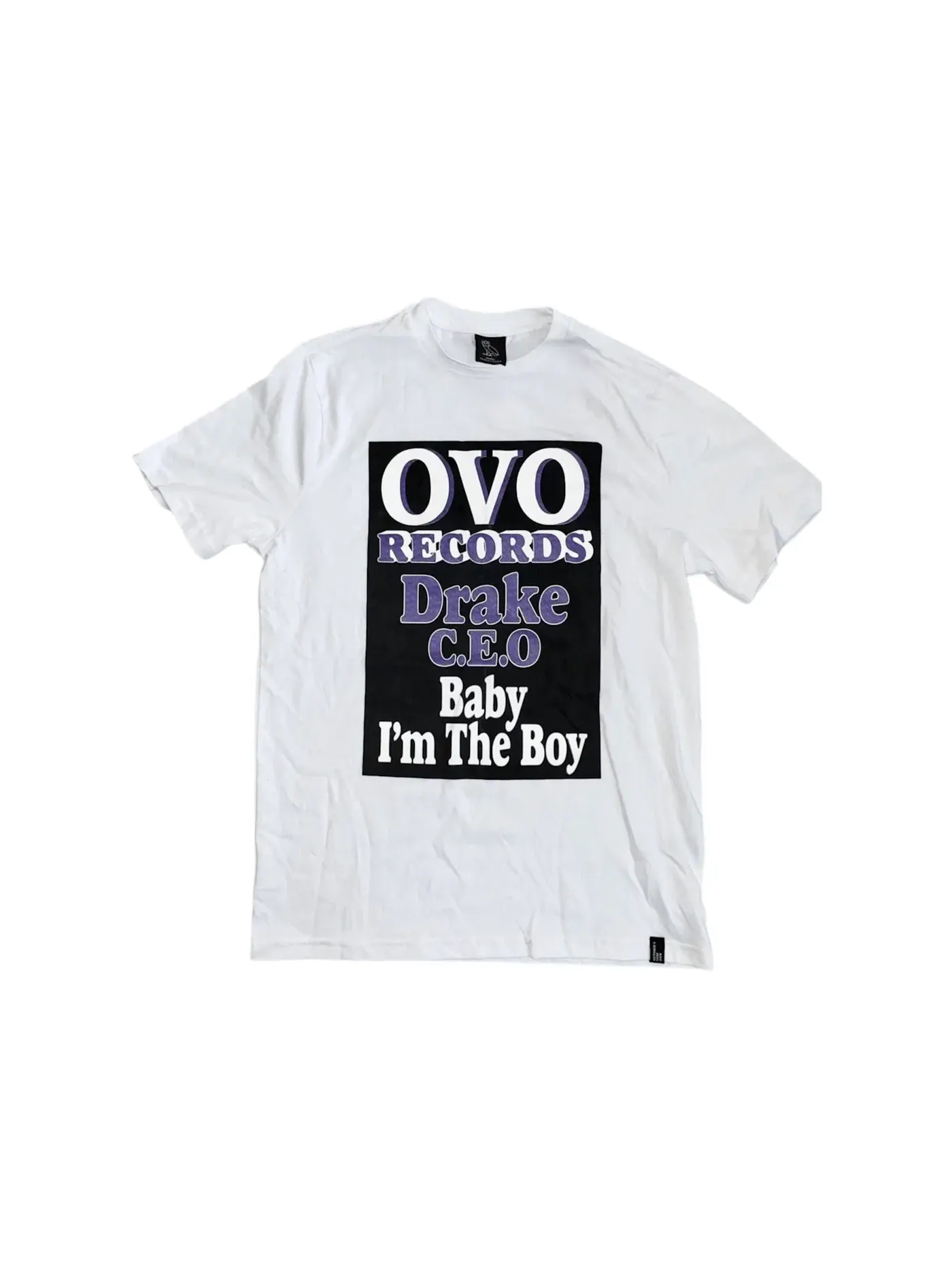 Мужская футболка с принтом Drake CEO Friends & Family Exclusive OVO — изображение 1 из 1, белый