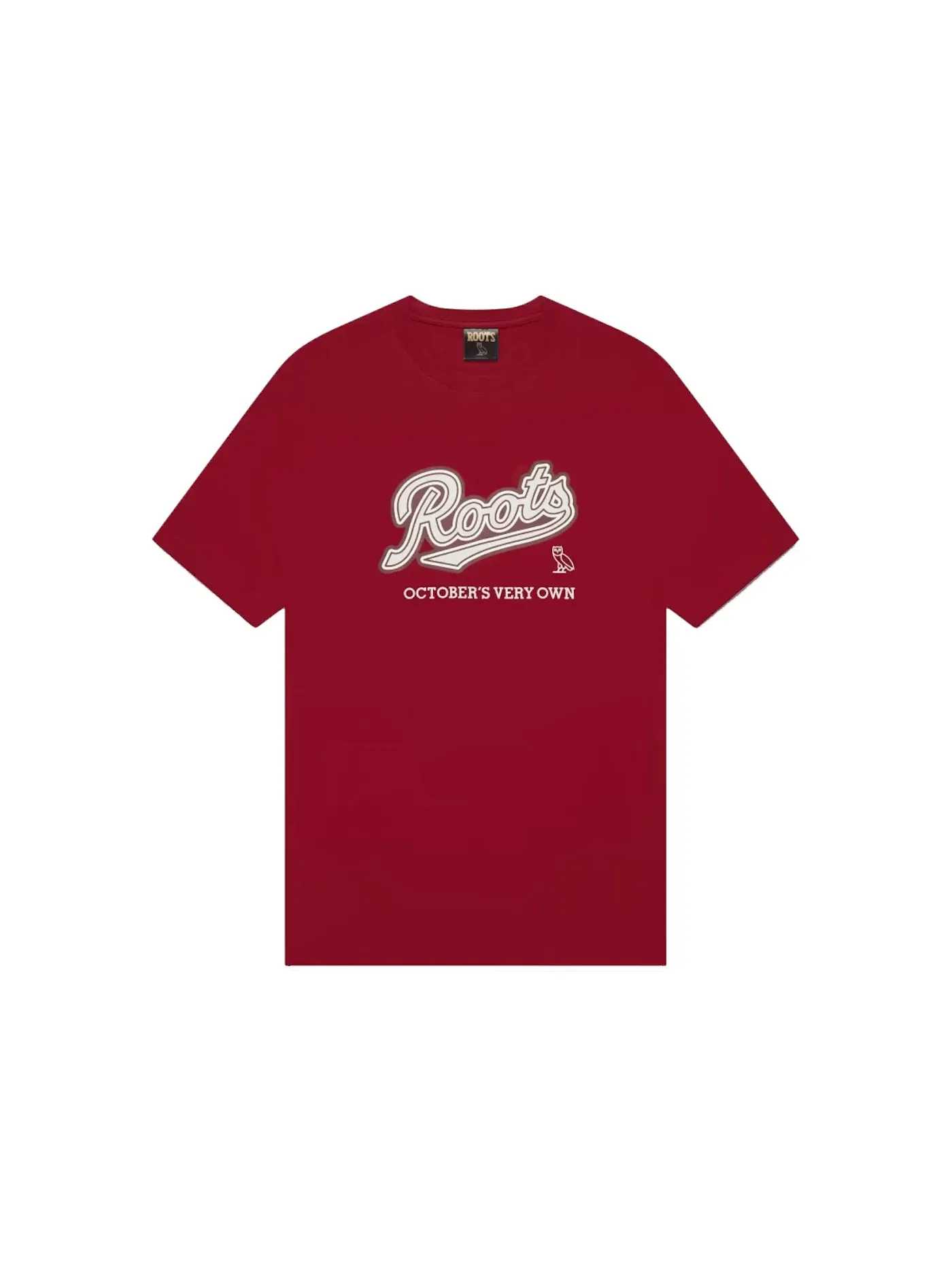 Мужская футболка с принтом OVO Roots Heritage Script T-Shirt — изображение 1 из 2, красный