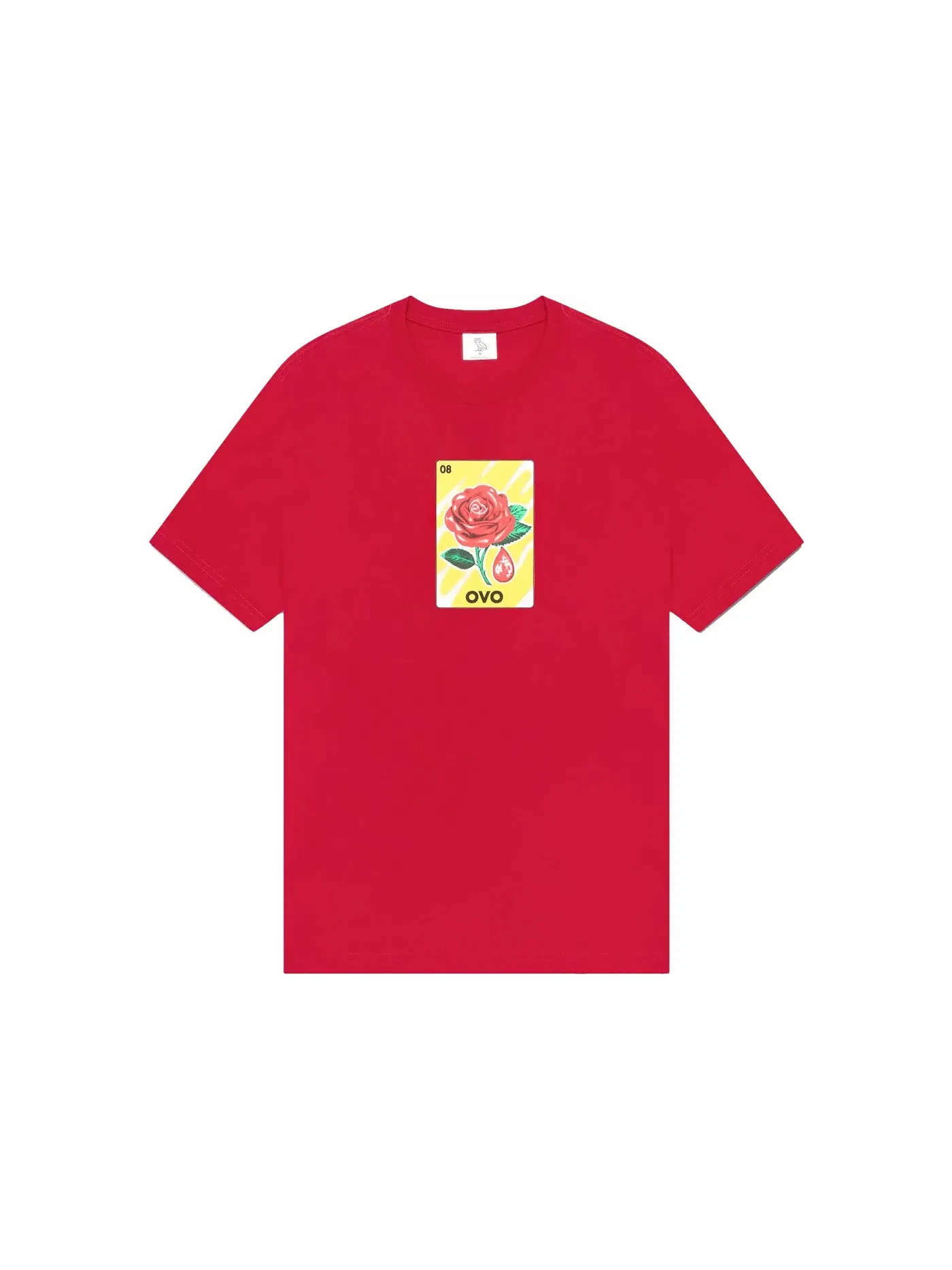 Мужская футболка с принтом OVO T-shirt — изображение 2 из 2, красный