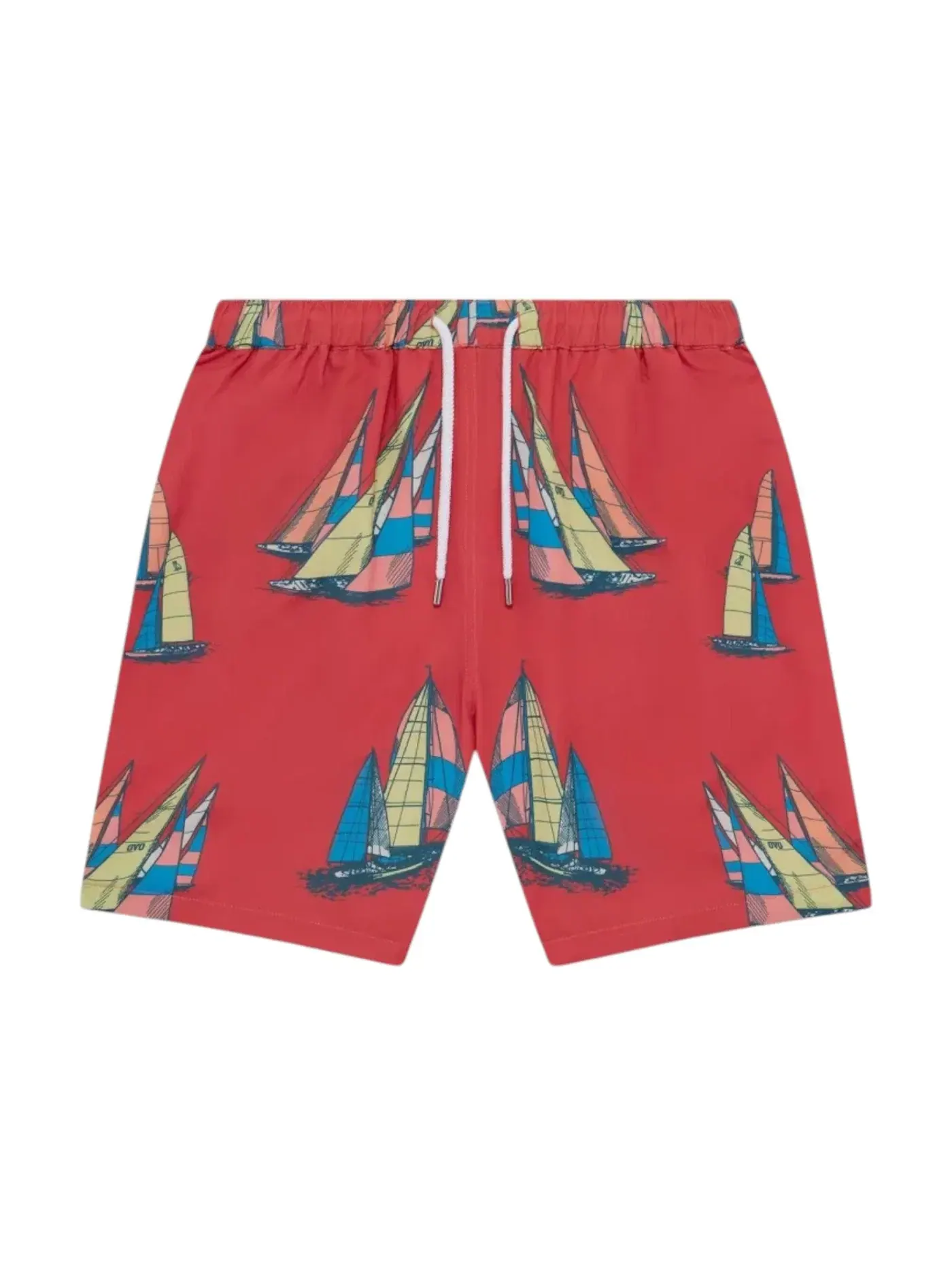 Мужские плавки с принтом парусника OVO Swim Short — изображение 1 из 1, красный
