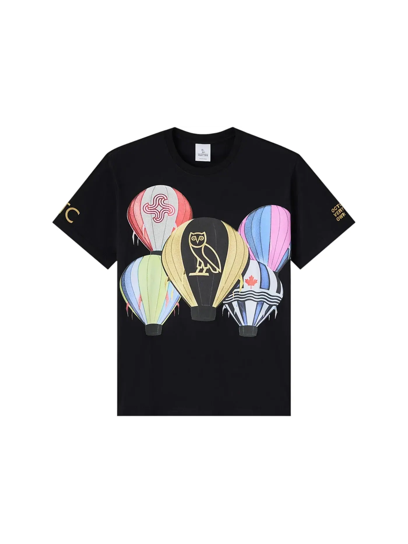 Мужская футболка с принтом OVO T-shirt — изображение 1 из 2, черный