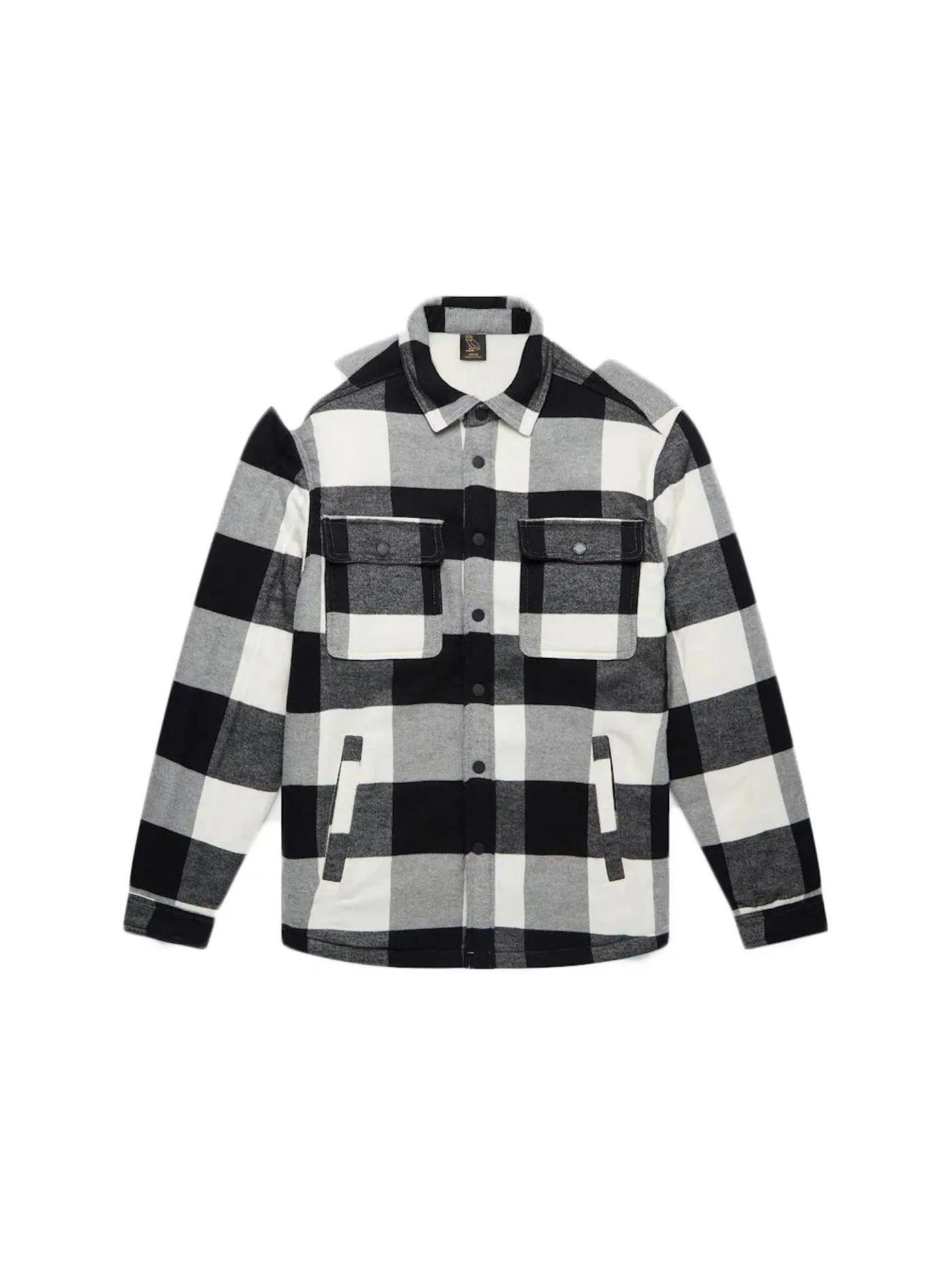 Мужская куртка с начесом OVO Sherpa Lined Flannel Jacket — изображение 1 из 1, белый