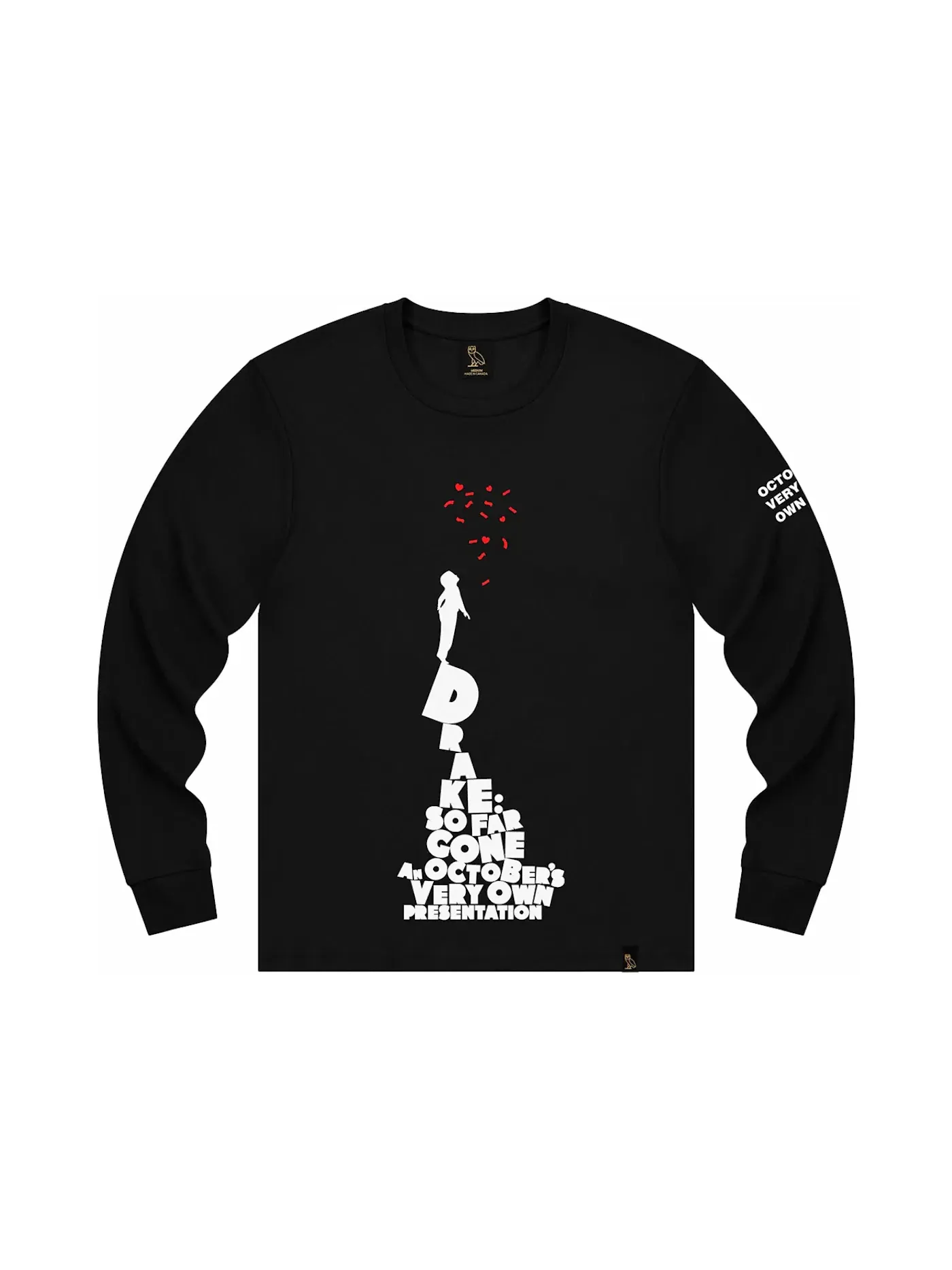 Мужская футболка с длинным рукавом OVO L/S Tee — изображение 1 из 2, черный