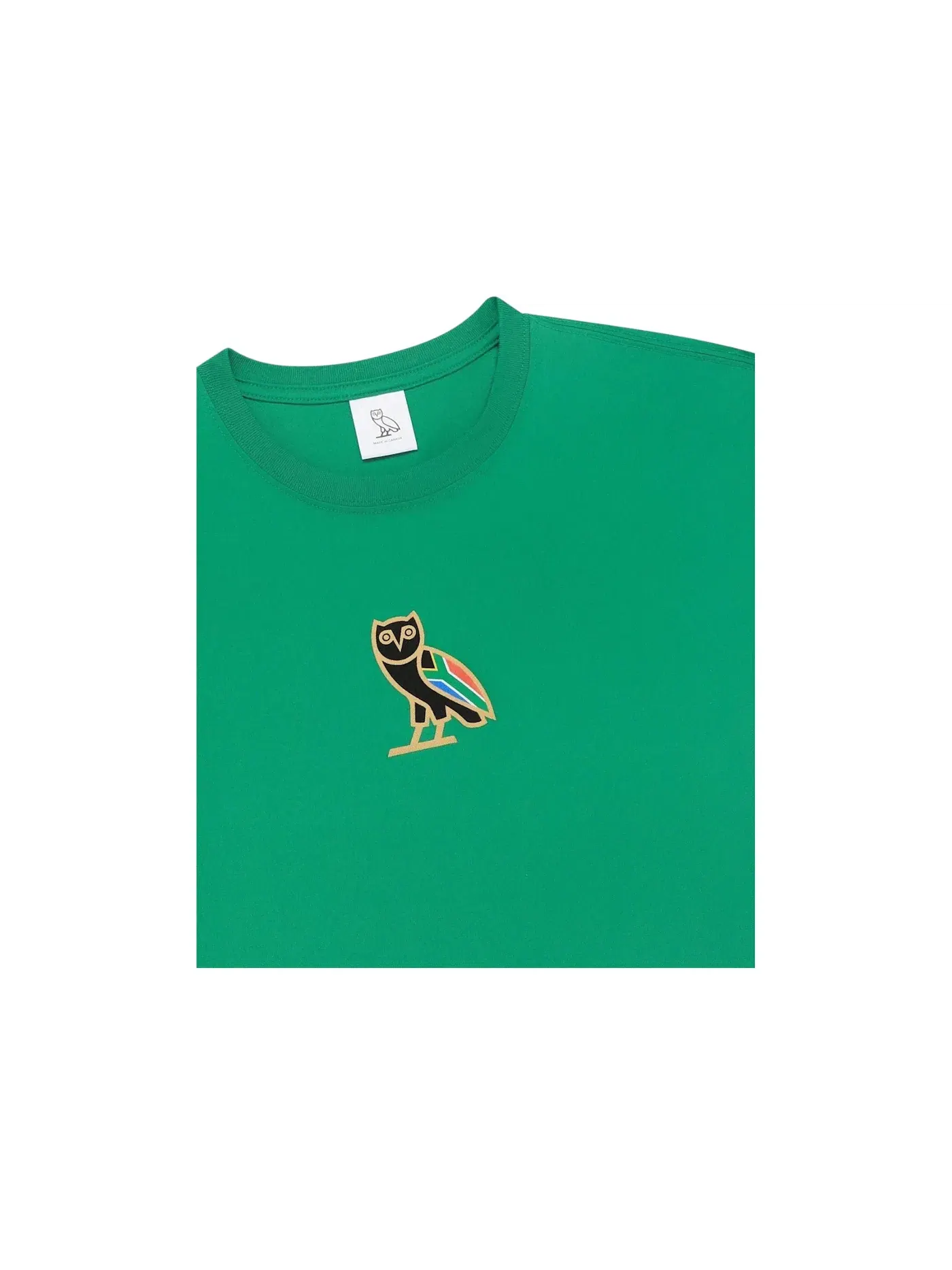 Мужская футболка с принтом OVO South Africa International Mini OG Owl T-shirt — изображение 2 из 2, зеленый