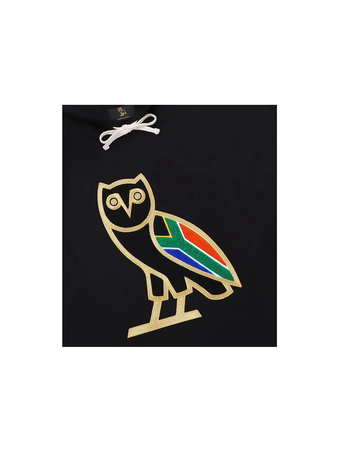 Мужская худи с принтом OVO OG Owl Hoodie Black — изображение 2 из 2