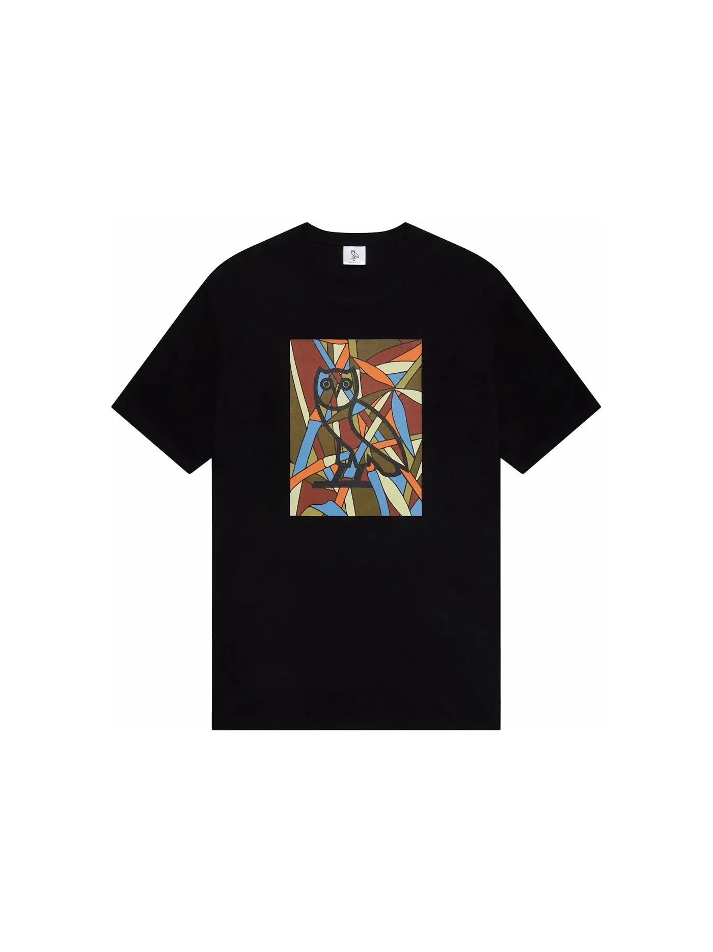 Мужская футболка с принтом OVO Stained Glass Owl T-shirt — изображение 1 из 2, черный