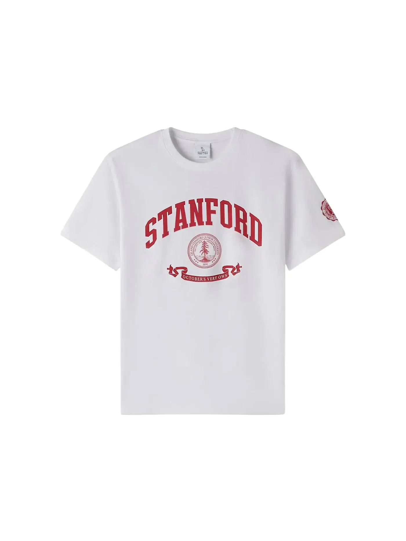 Мужская футболка с принтом Stanford University Campus T-shirt OVO — изображение 1 из 2, белый