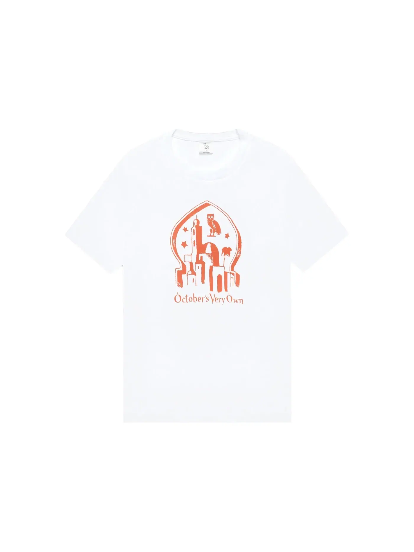Мужская футболка с принтом OVO Starlight Owl T-shirt White — изображение 1 из 2