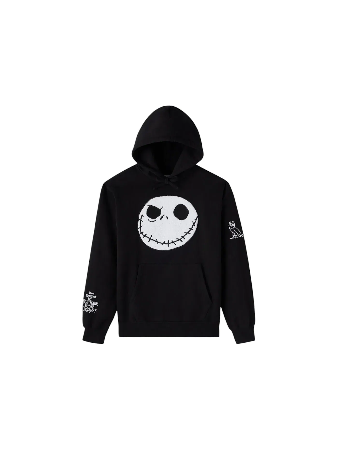 Мужская худи с принтом The Nightmare Before Christmas Jack Skellington OVO — изображение 1 из 1, черный