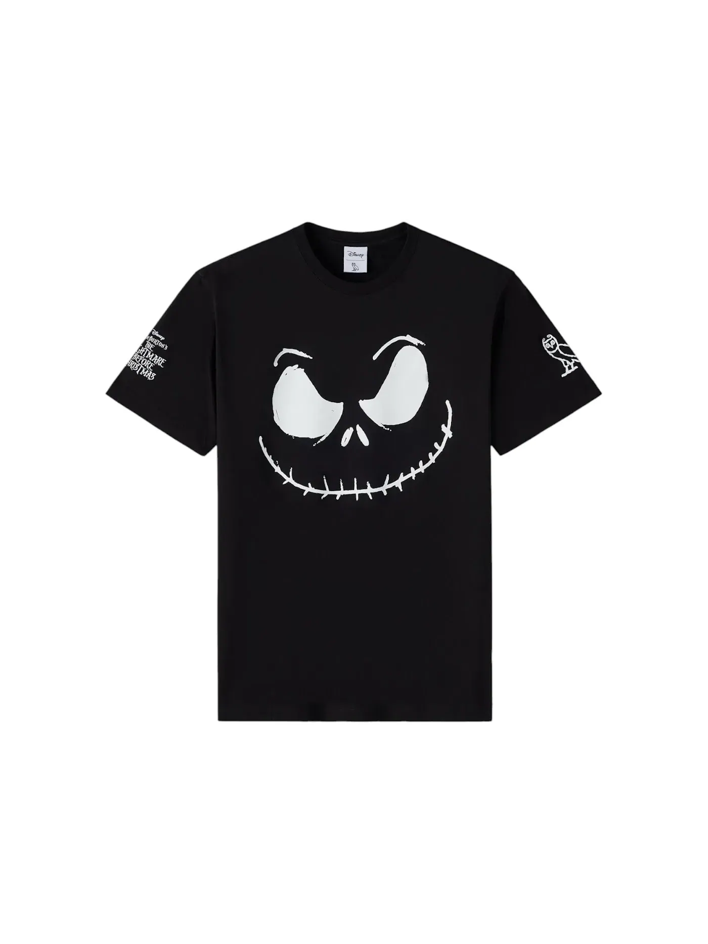 Мужская футболка с принтом Jack Skellington OVO — изображение 1 из 1, черный