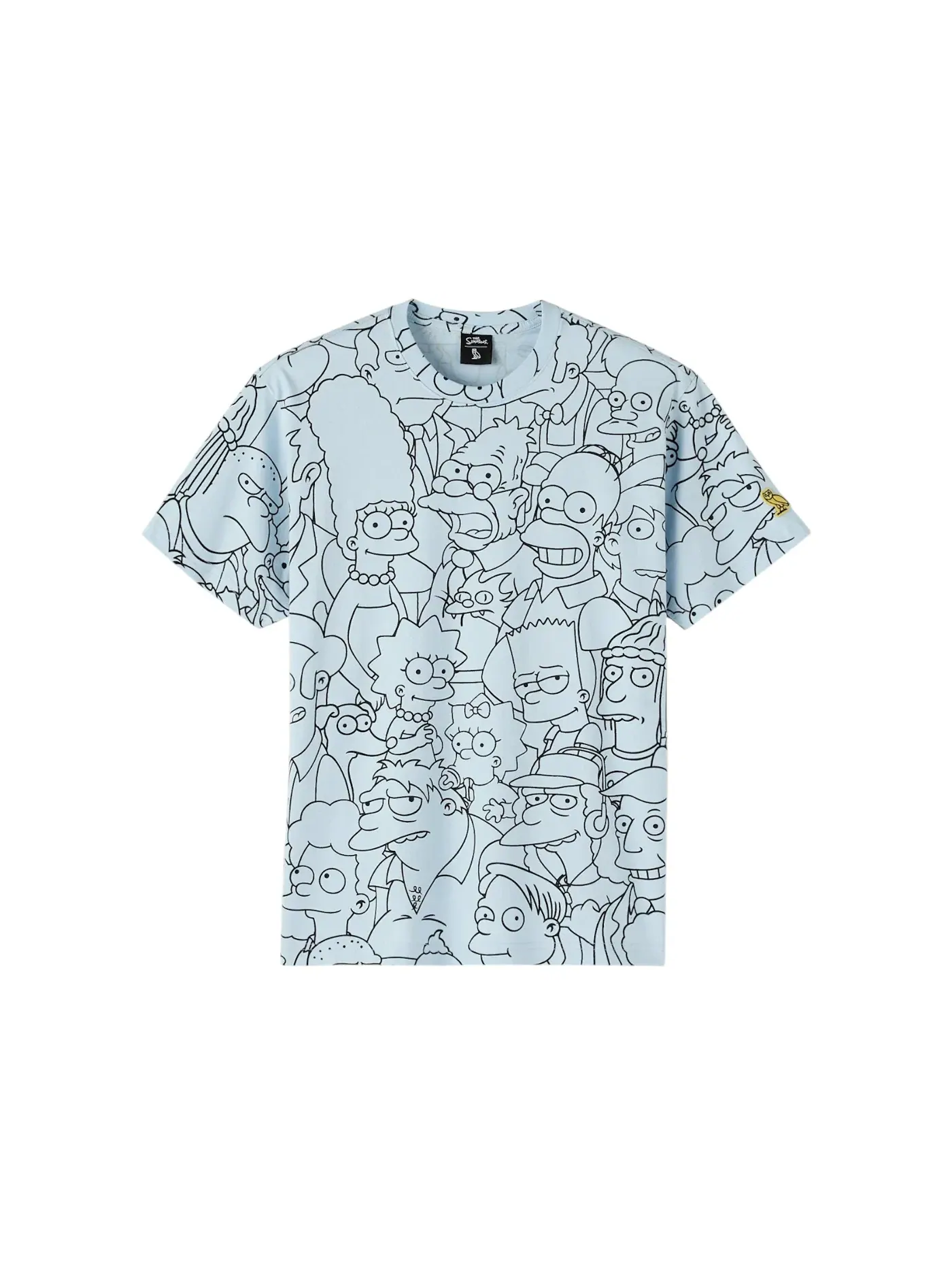 Мужская футболка с принтом OVO T-Shirt — изображение 1 из 1, светлый синий/черный