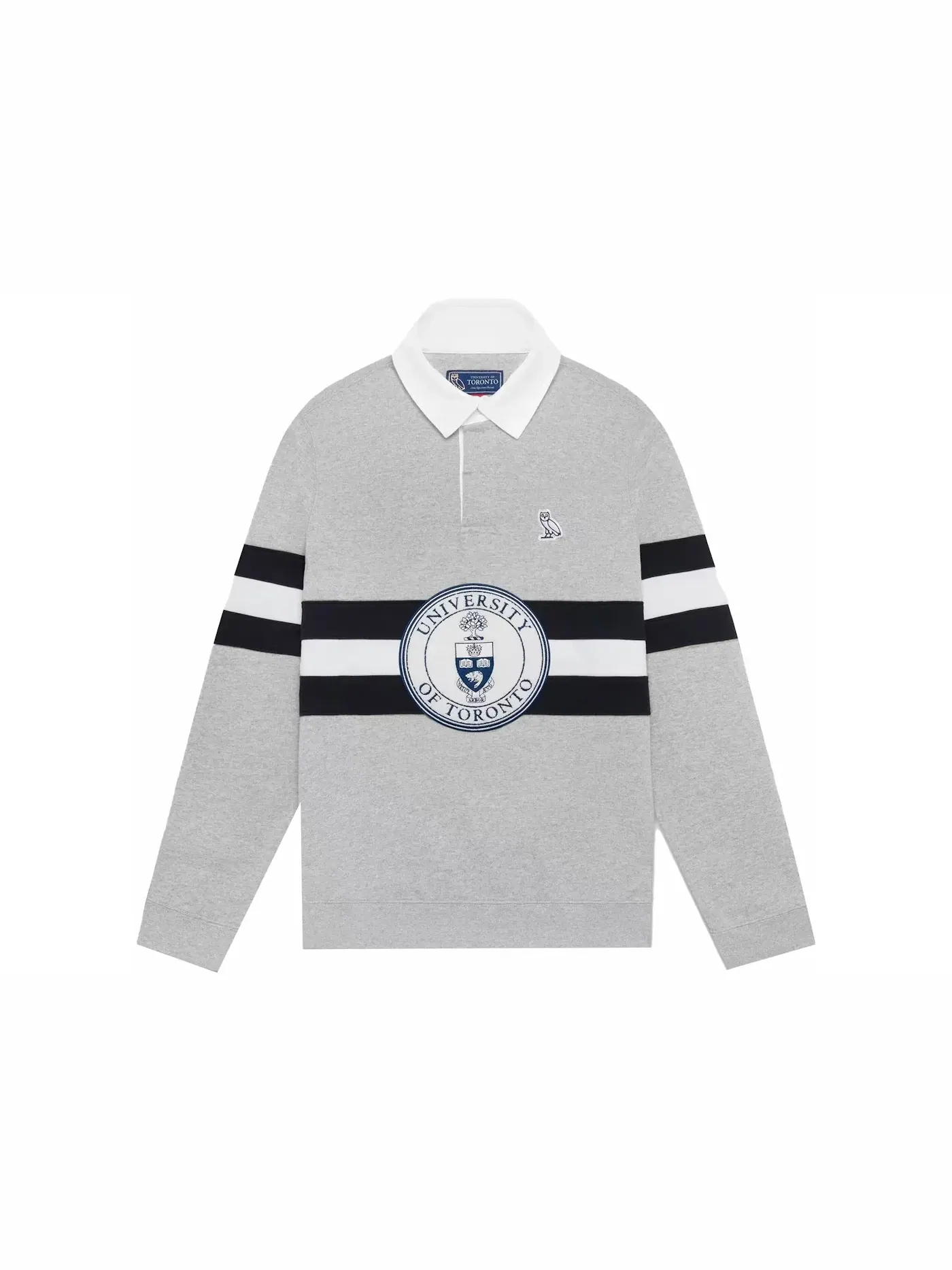 Мужское поло-рубашка OVO U Of T Rugby Polo Heather Grey — изображение 1 из 3