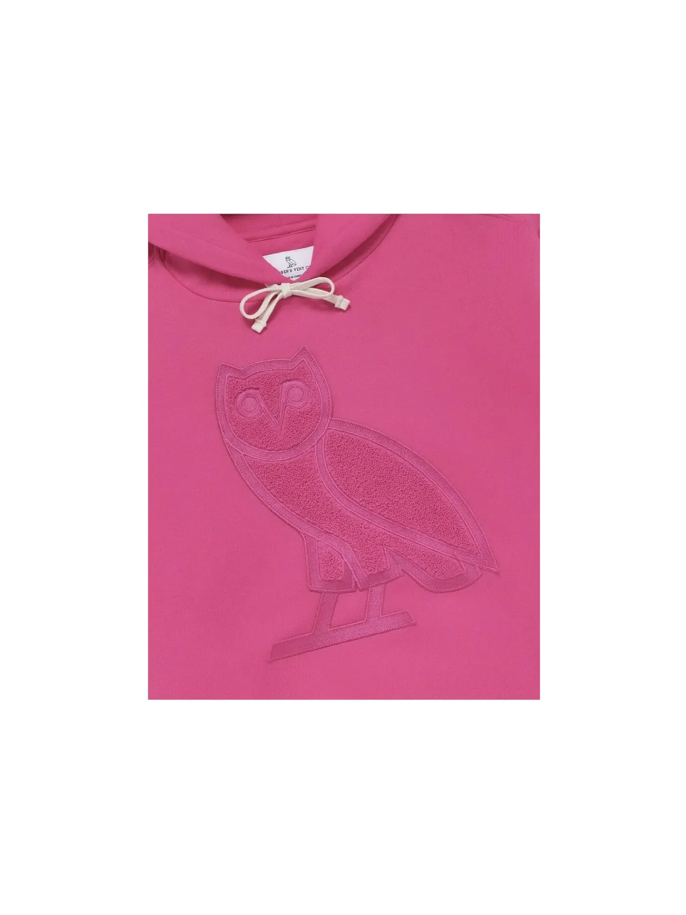 Мужская худи с принтом OVO Valentine's Sweeterman OG Owl Hoodie OVO — изображение 2 из 2, фуксия