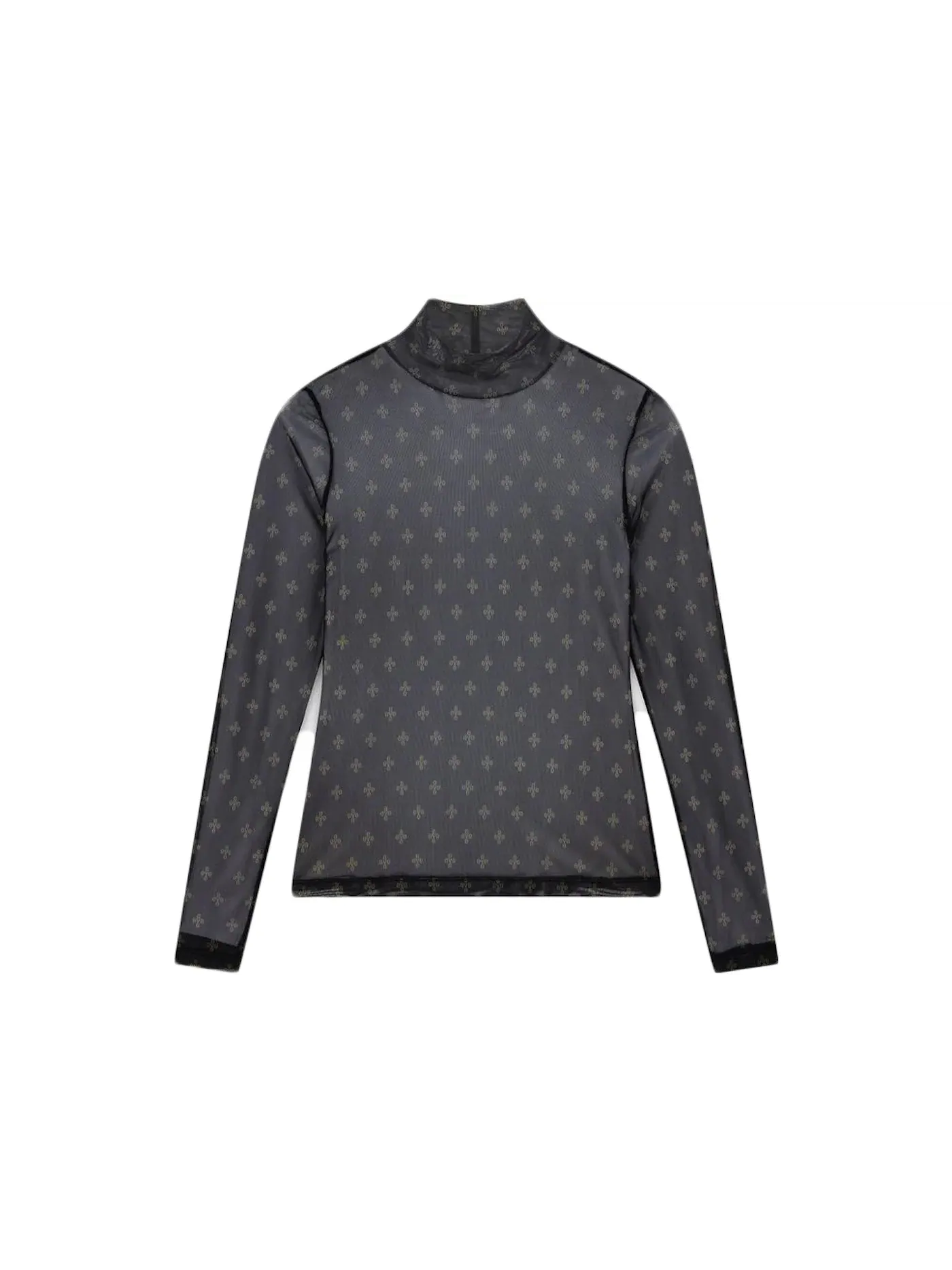 Женская рубашка с принтом Mock Neck OVO — изображение 1 из 1, черный