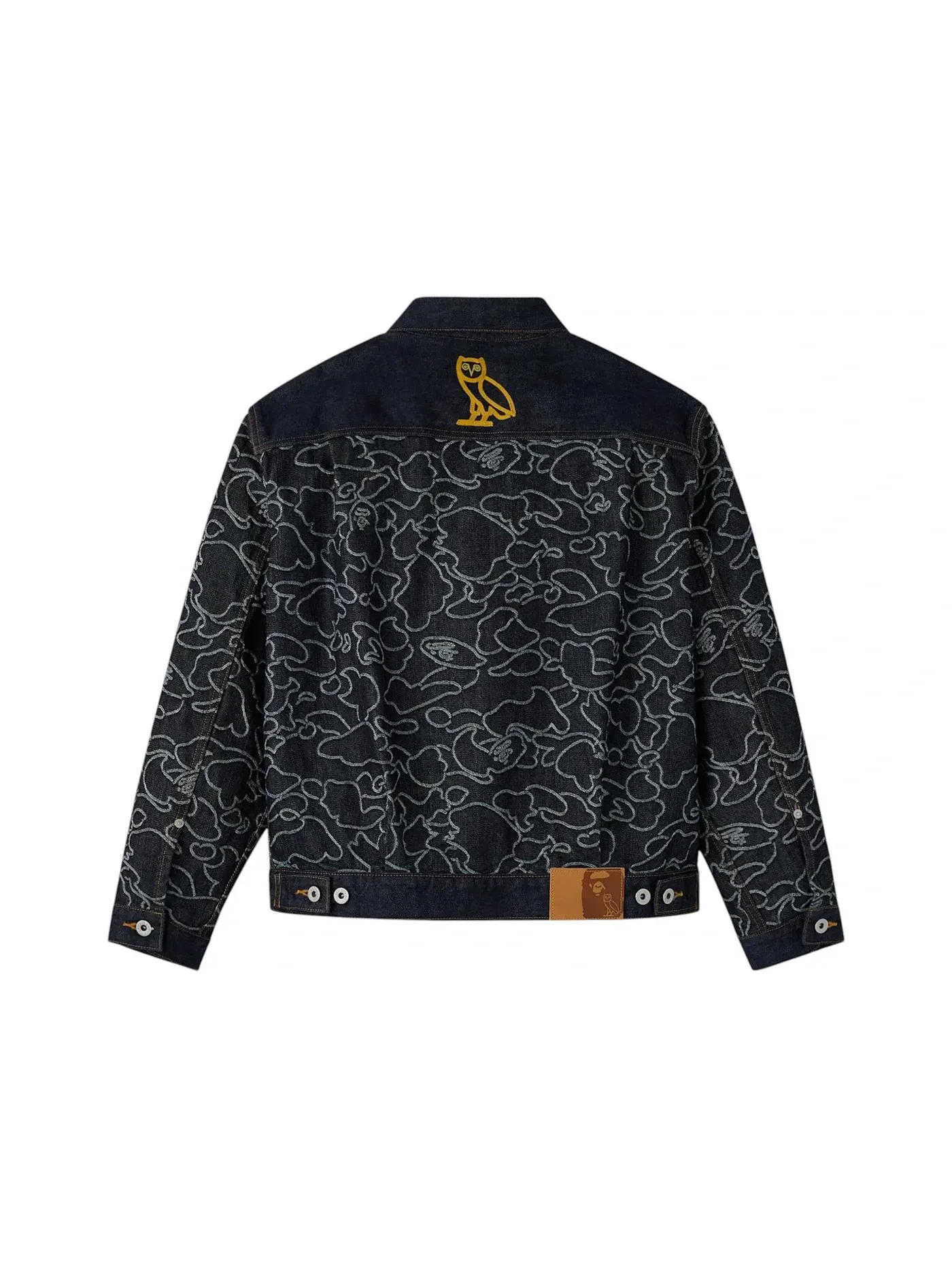 Мужская джинсовая куртка с камуфляжным принтом Neon 1st Camo Denim Jacket OVO — изображение 2 из 2, синий