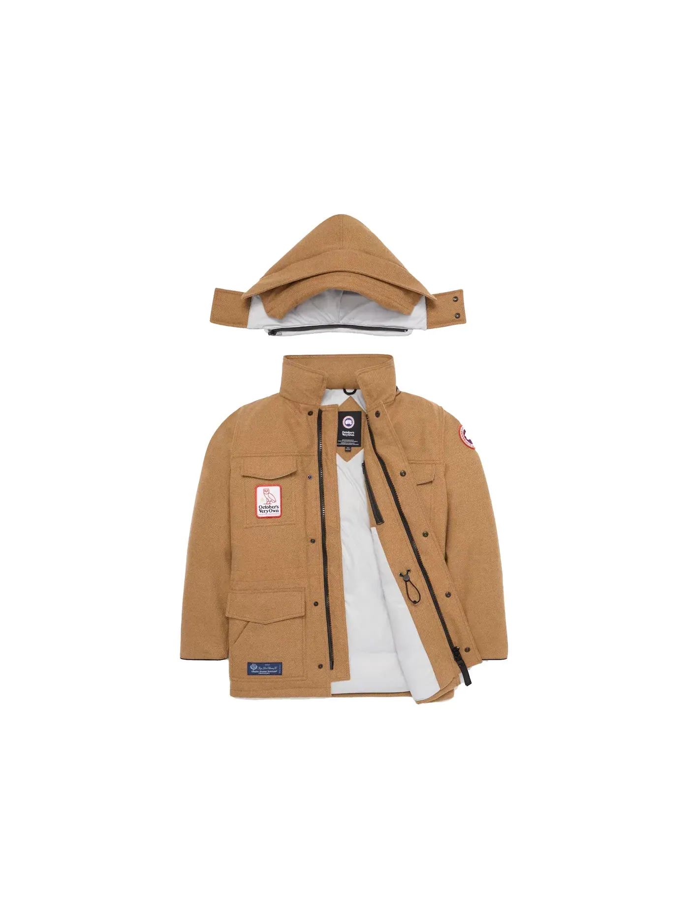 Мужская парка с пуховым утеплителем OVO x Canada Goose Parka — изображение 2 из 3, верблюжий