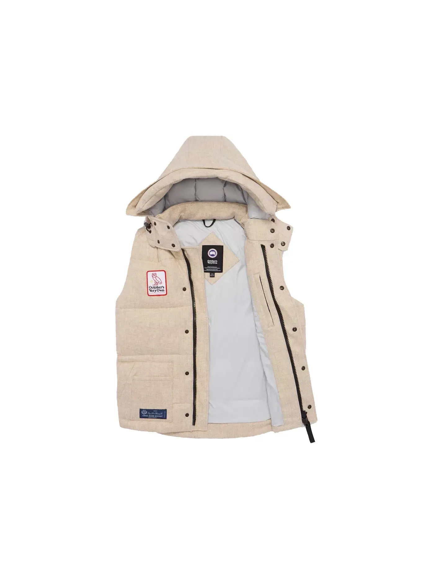 Мужской жилет OVO x Canada Goose Freestyle Vest — изображение 2 из 3, бежевый