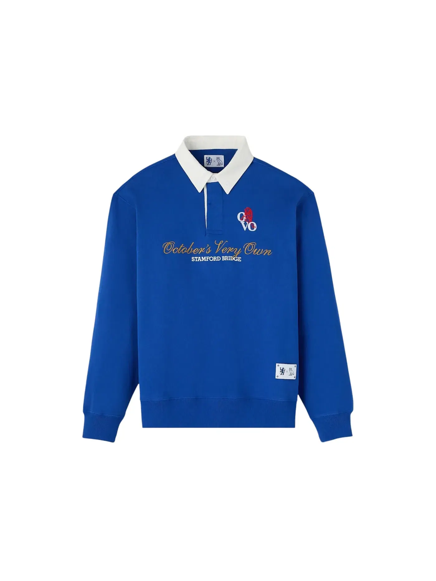 Мужской свитшот с принтом OVO Rugby Sweatshirt OVO — изображение 1 из 1, синий