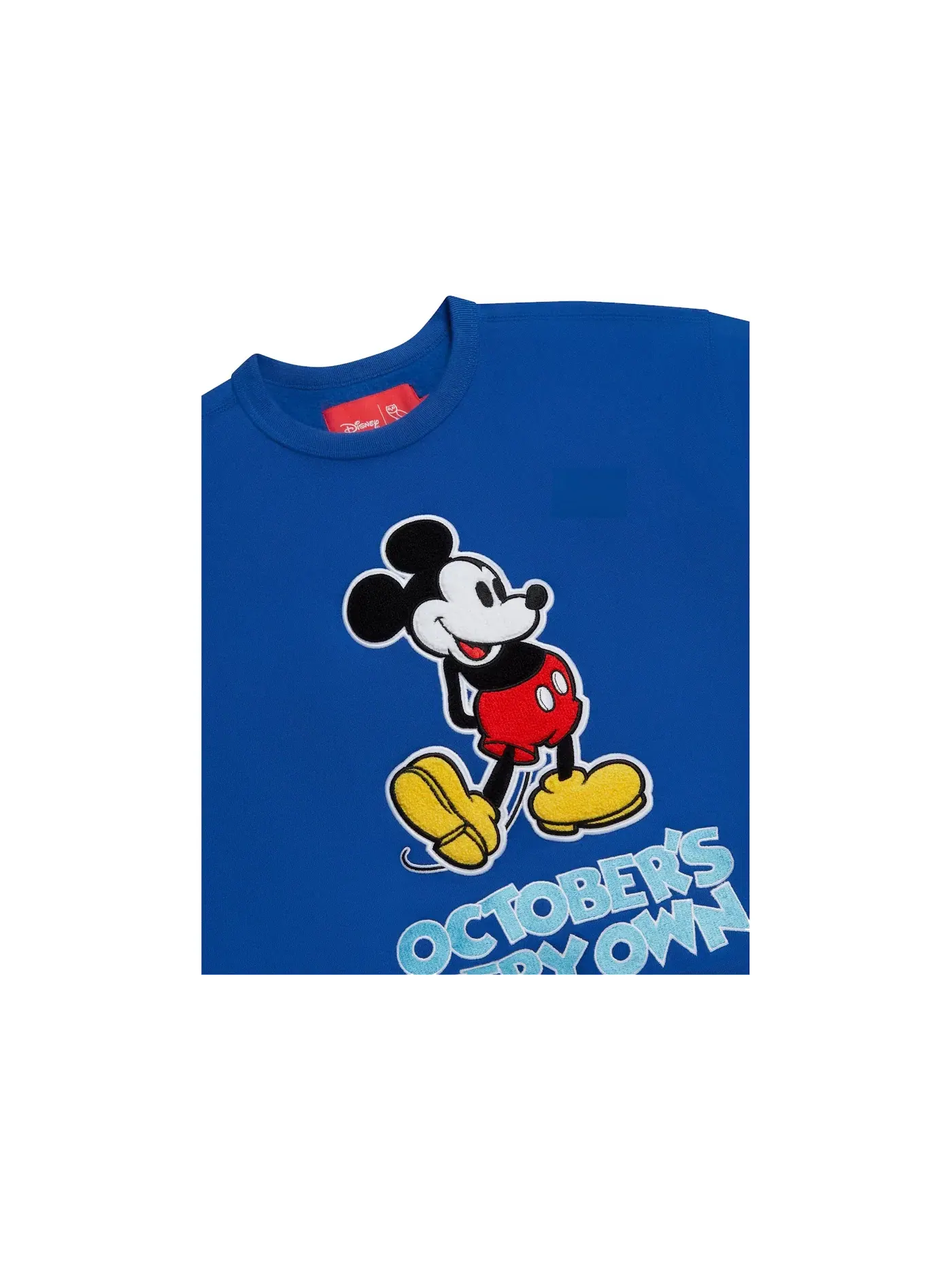 Мужской свитшот с принтом OVO x Disney Classic Mickey Crewneck Royal Blue — изображение 2 из 2