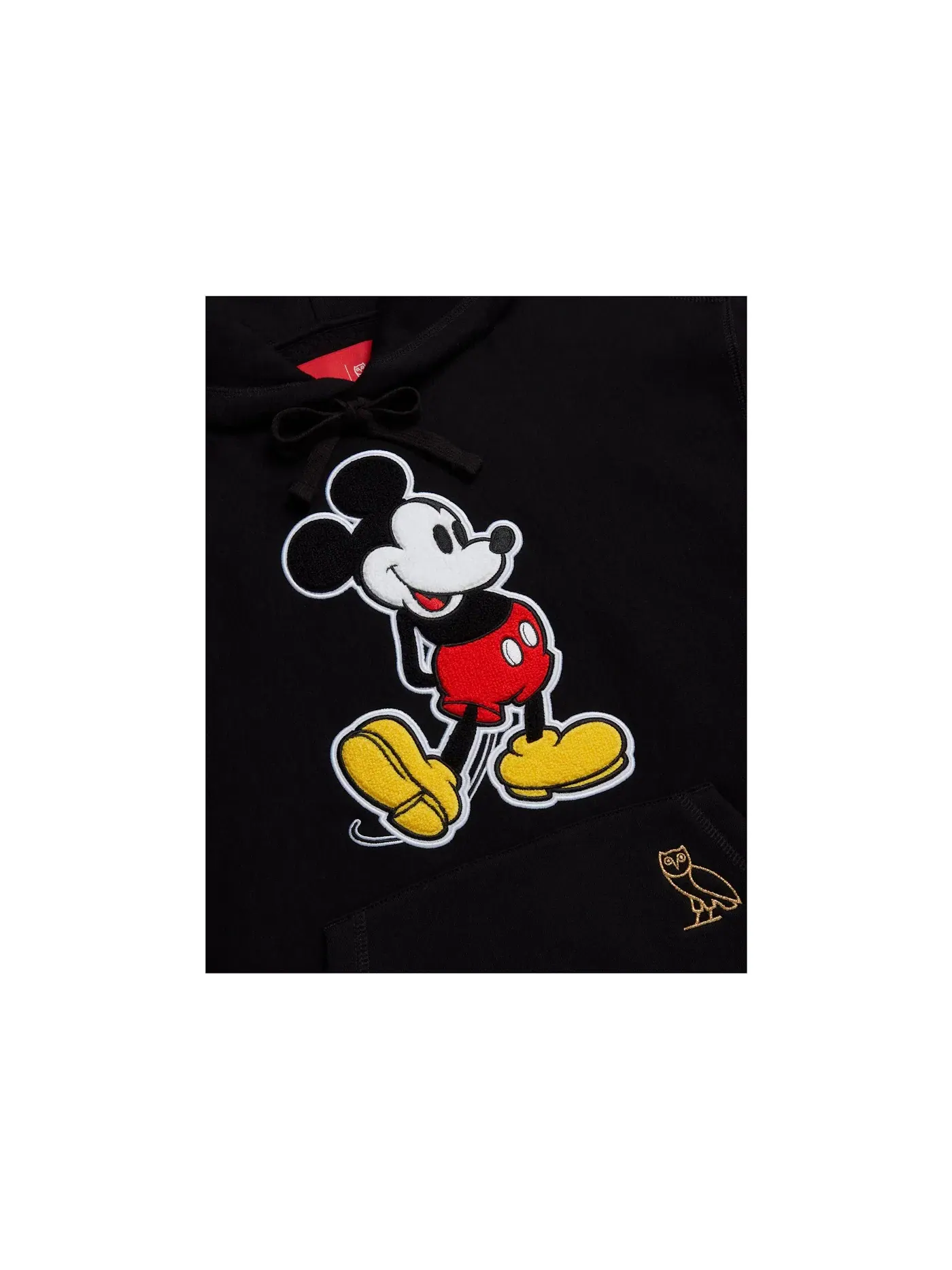 Мужской худи с принтом OVO x Disney Classic Mickey Hoodie OVO — изображение 2 из 2, черный