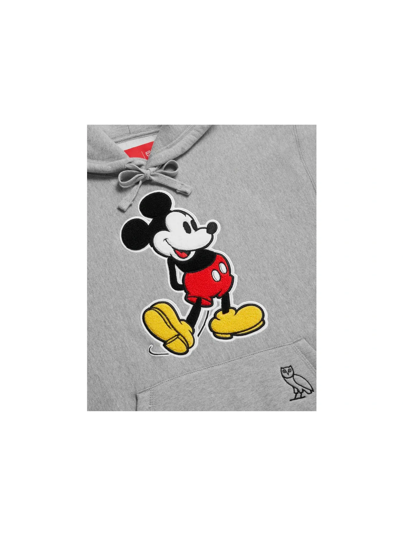 Мужская худи с принтом OVO x Disney Classic Mickey OVO — изображение 2 из 2, серый