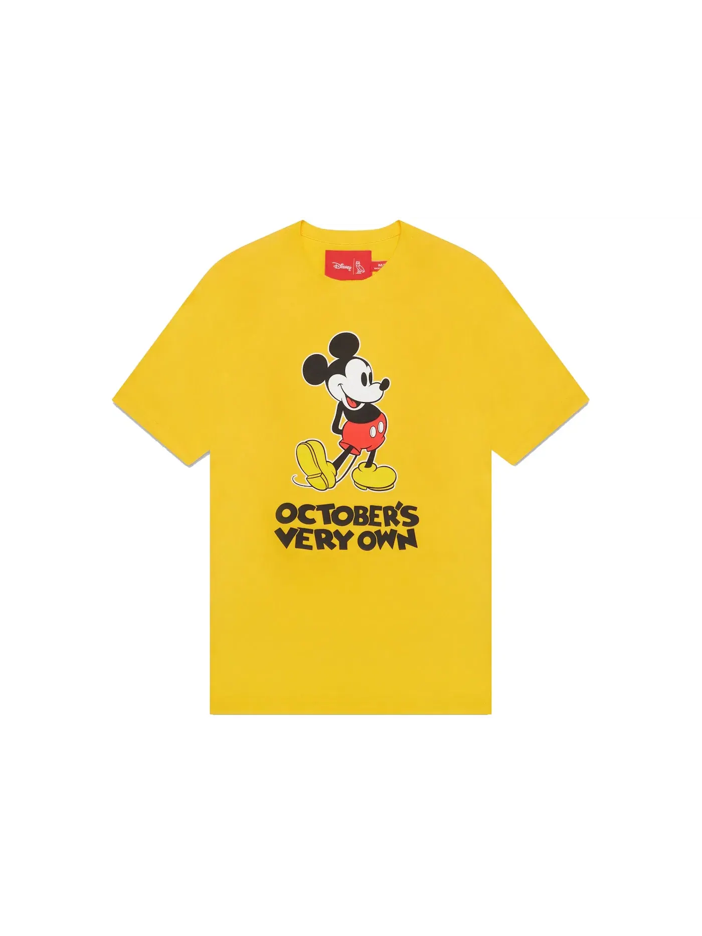 Мужская футболка с принтом OVO x Disney Classic Mickey T-shirt OVO — изображение 1 из 2, желтый