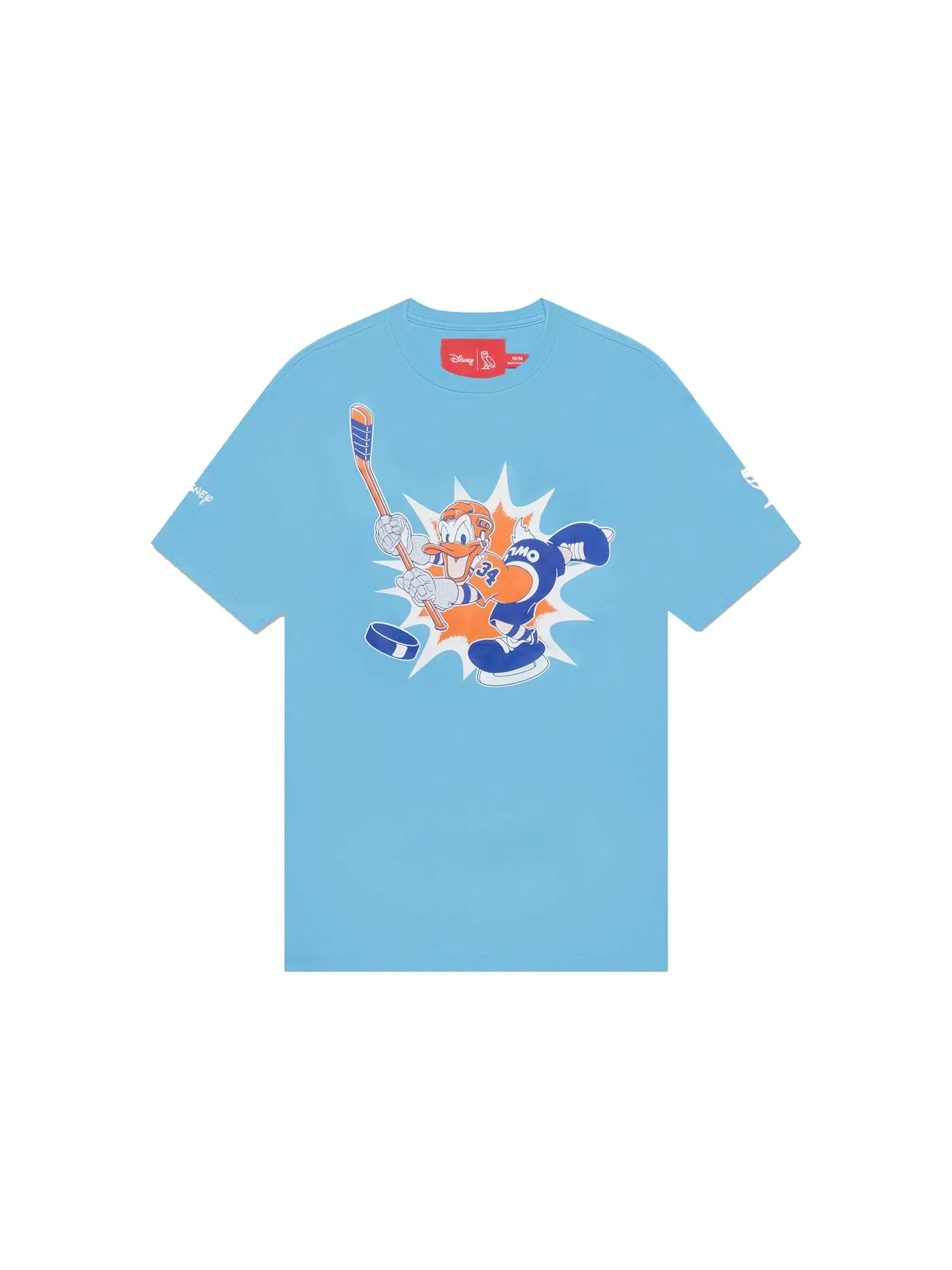 Мужская футболка с принтом OVO x Disney Donald OWLS T-shirt OVO — изображение 1 из 2, светлый синий