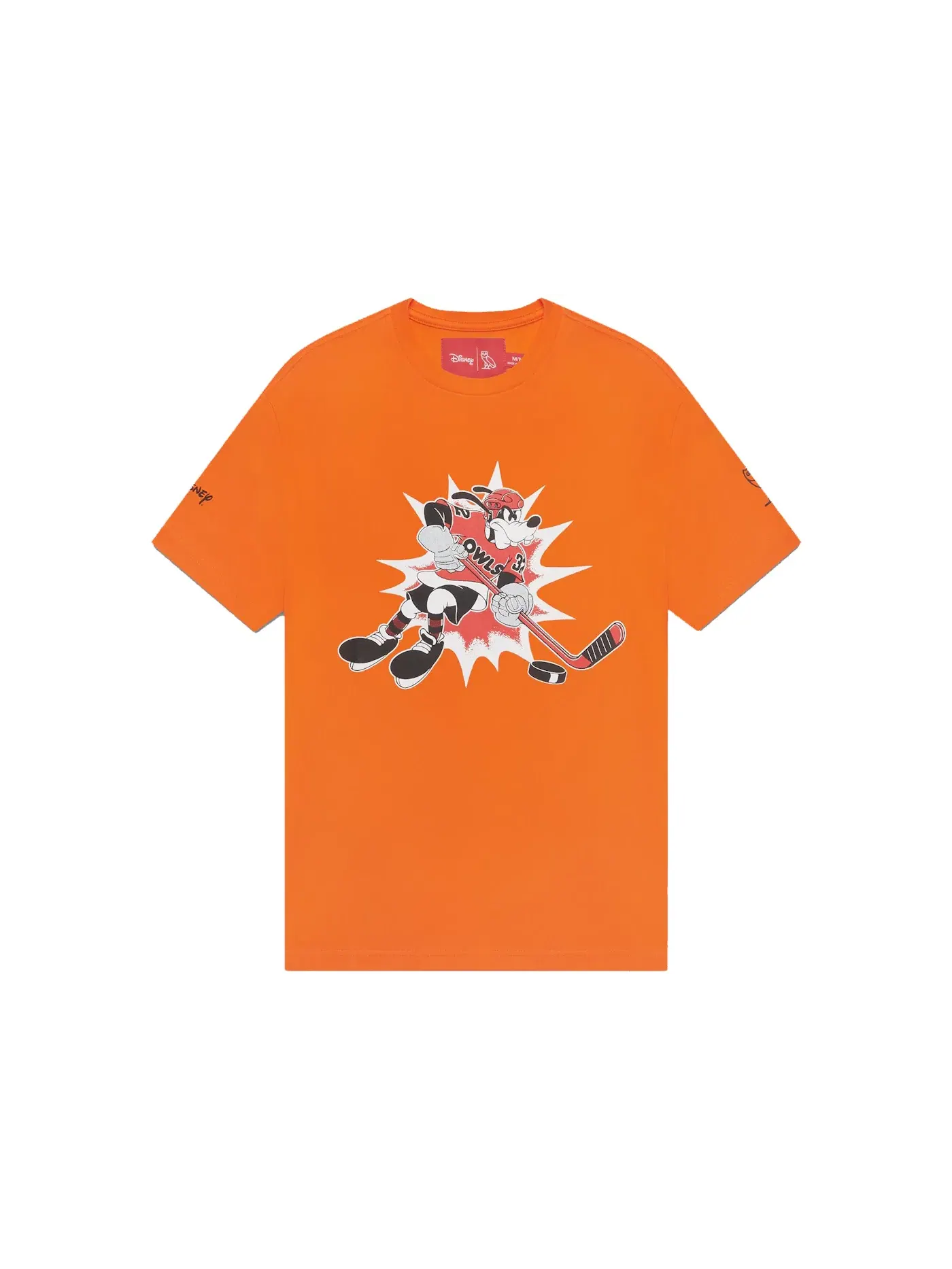 Мужская футболка с принтом OVO x Disney Goofy OWLS OVO — изображение 1 из 2, оранжевый