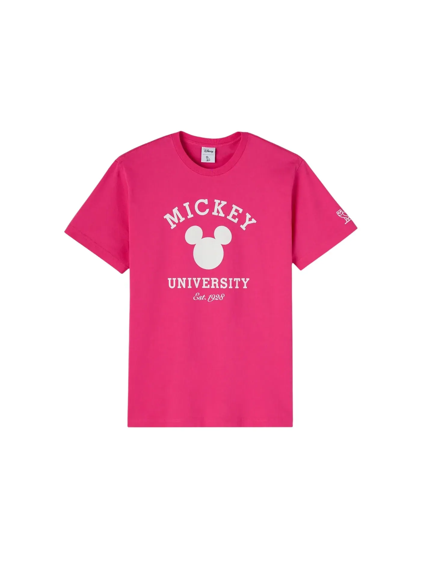 Мужская футболка с принтом OVO x Disney Valentine's Collegiate T-Shirt OVO — изображение 1 из 2, фуксия