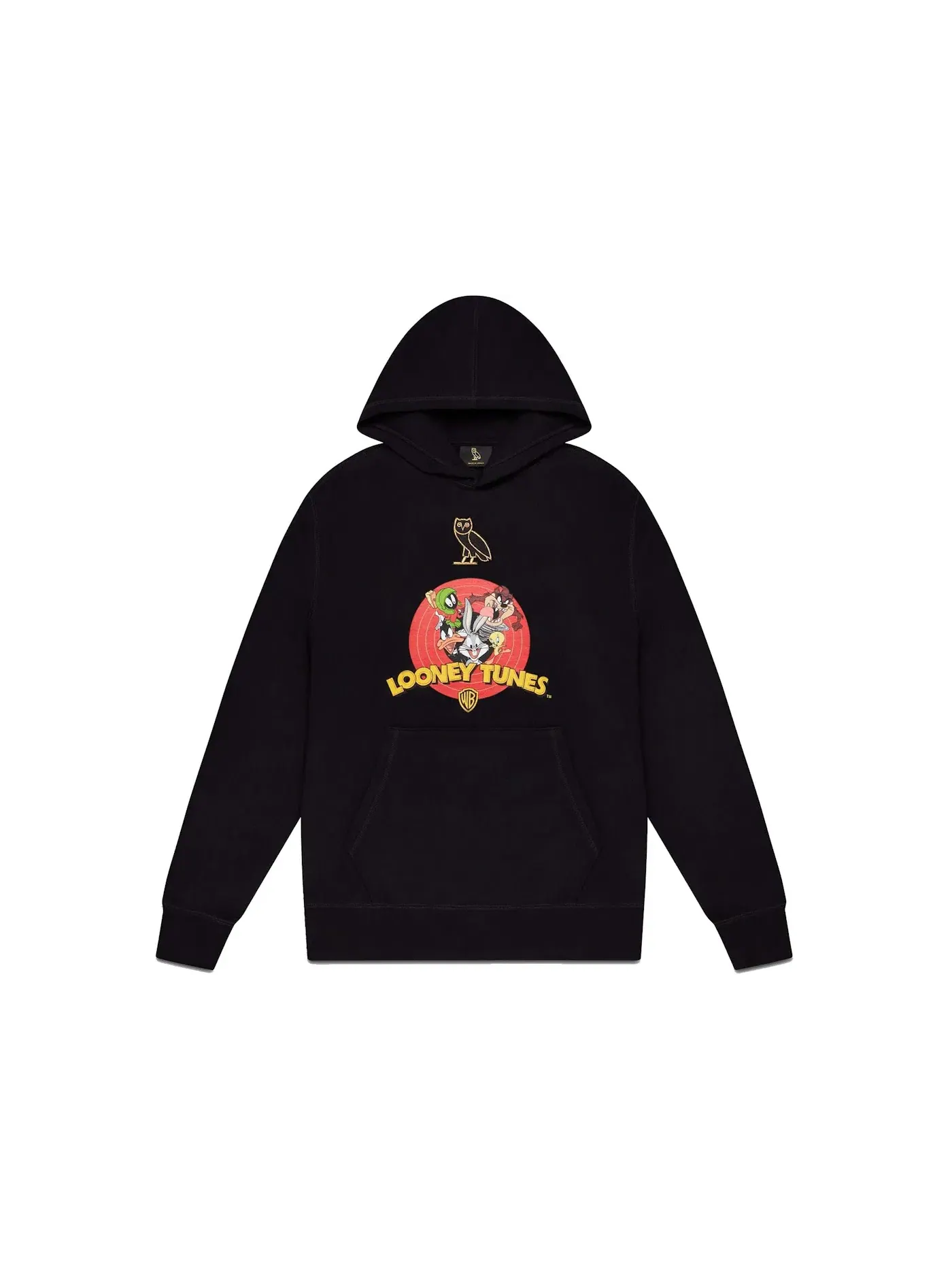 Мужская худи с принтом OVO x Looney Tunes Hoodie OVO — изображение 1 из 1, черный