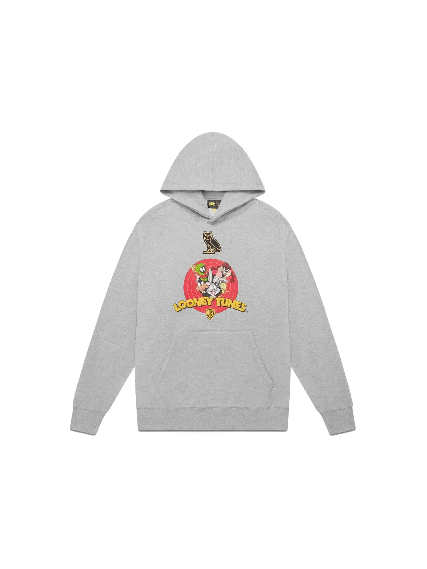 Мужская худи с принтом OVO x Looney Tunes OVO — изображение 1 из 1, серый