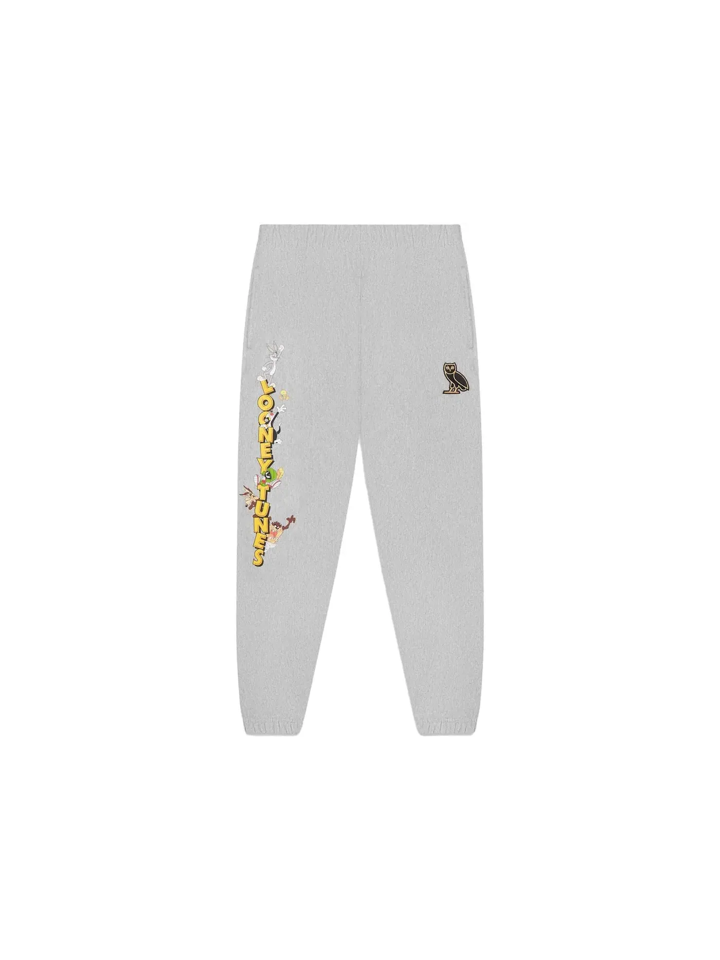 Мужские спортивные штаны из футера с принтом Sweatpant OVO — изображение 1 из 2, серый
