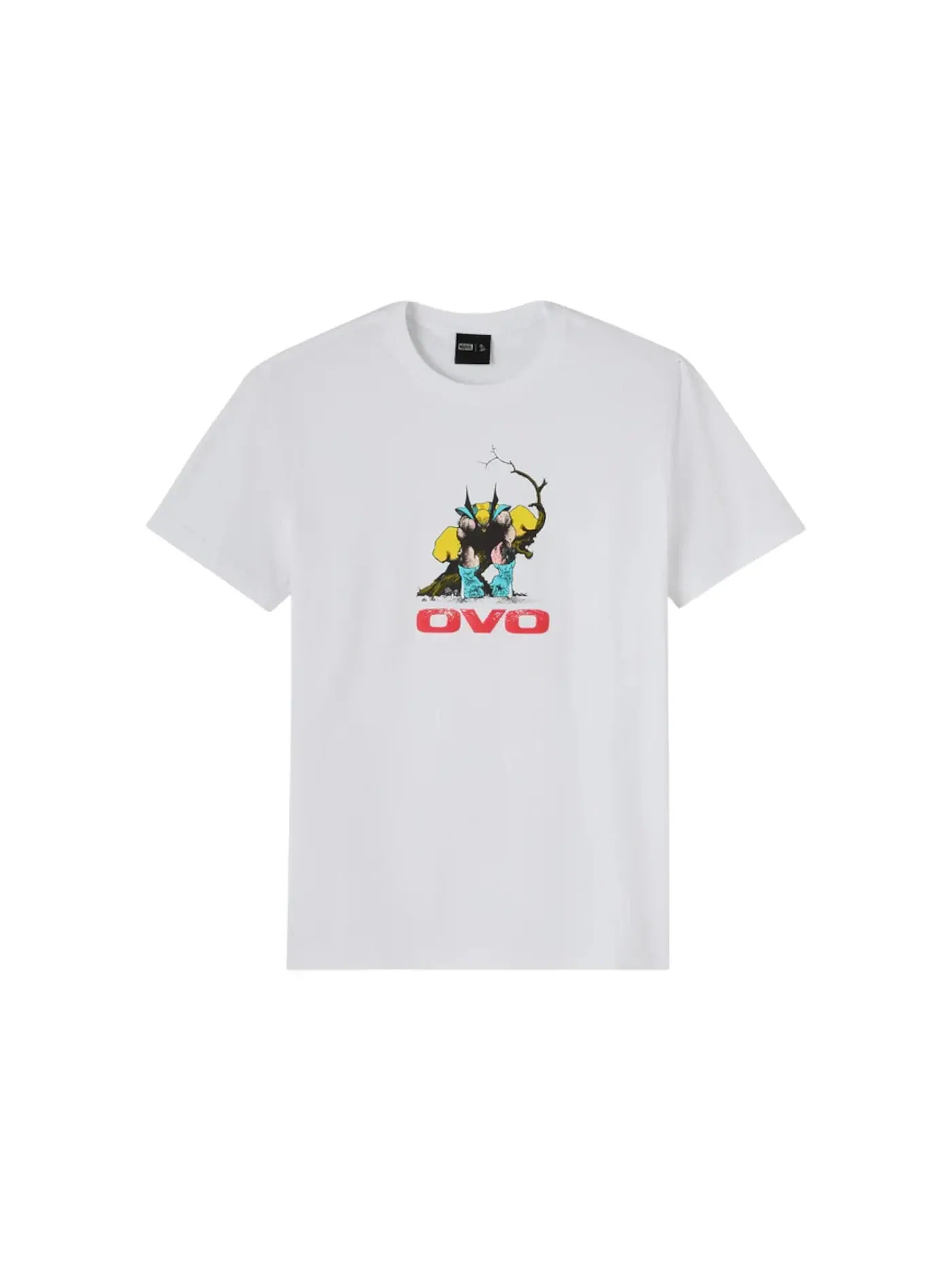 Мужская футболка с принтом OVO x Marvel Wolverine Tee OVO — изображение 1 из 1, белый