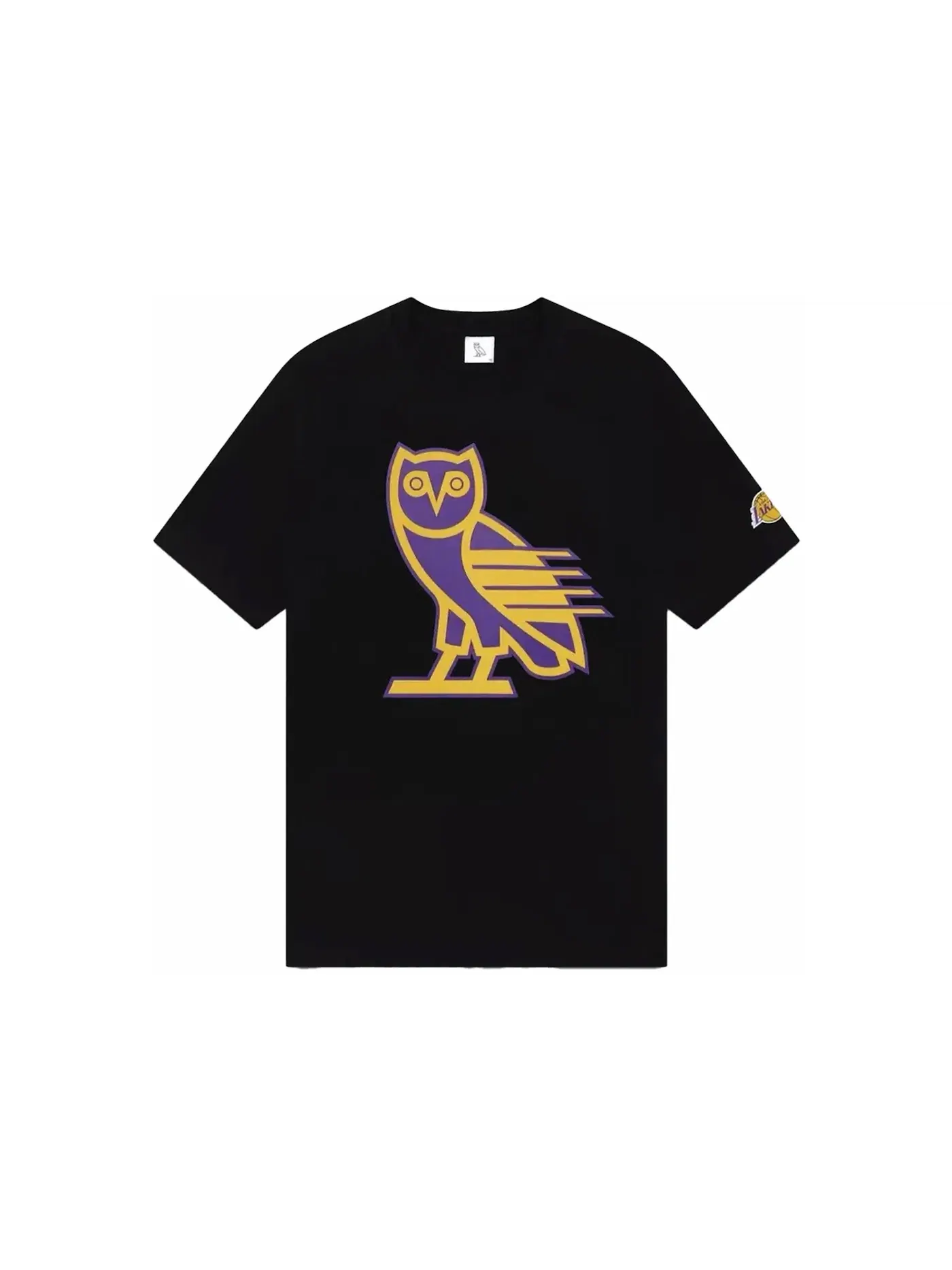 Мужская футболка OVO x NBA Lakers OG Owl Tee Black — изображение 1 из 2