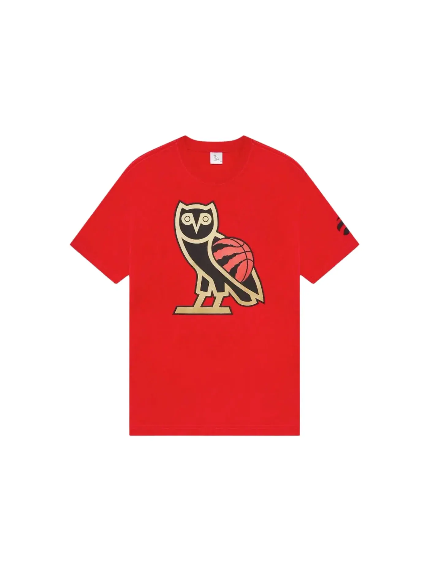 Мужская футболка с принтом OVO x NBA Toronto Raptors OG Owl T-shirt OVO — изображение 1 из 2, красный