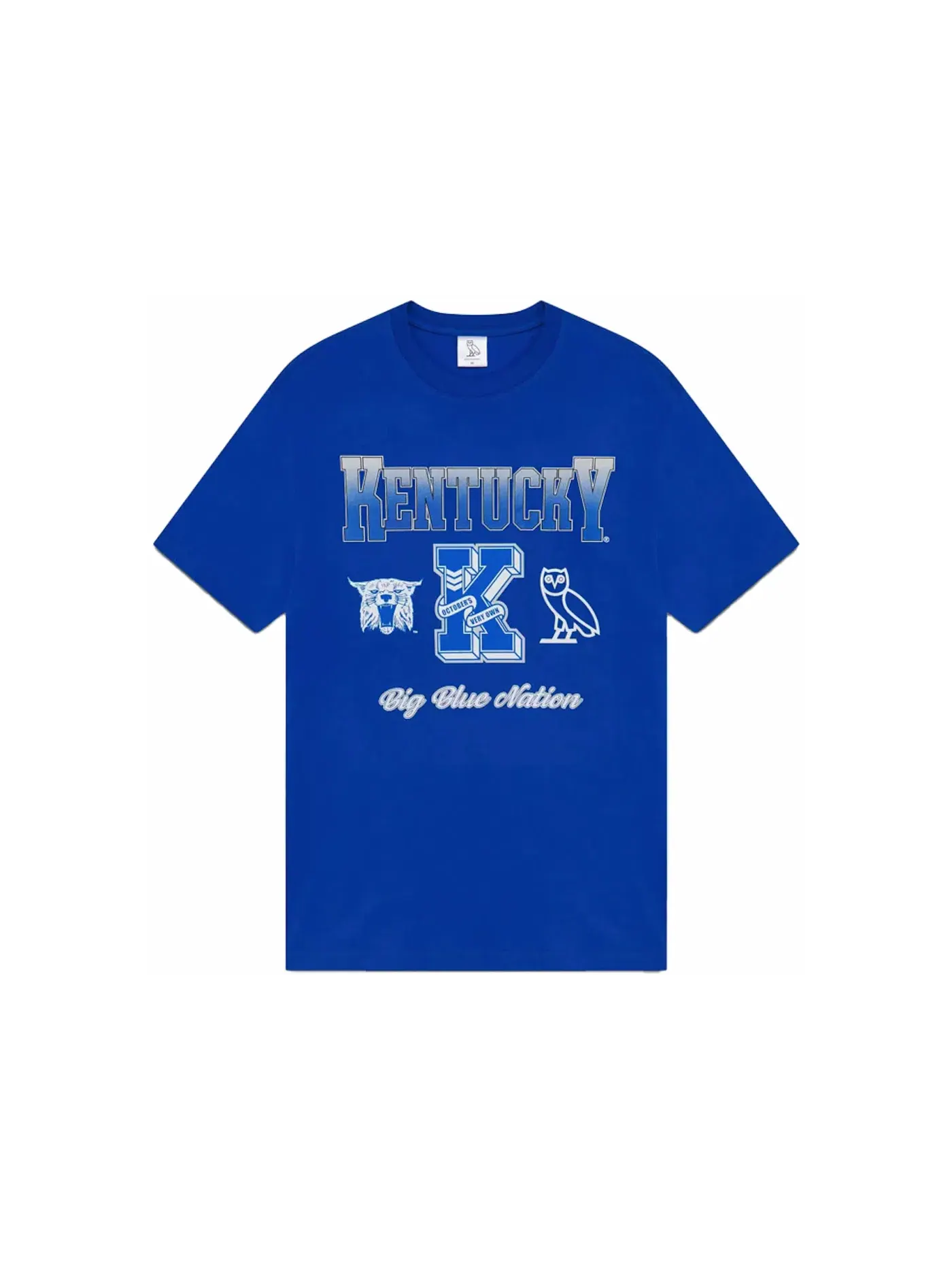 Мужская футболка с принтом OVO x NCAA Kentucky Wildcats T-Shirt OVO — изображение 1 из 1, синий