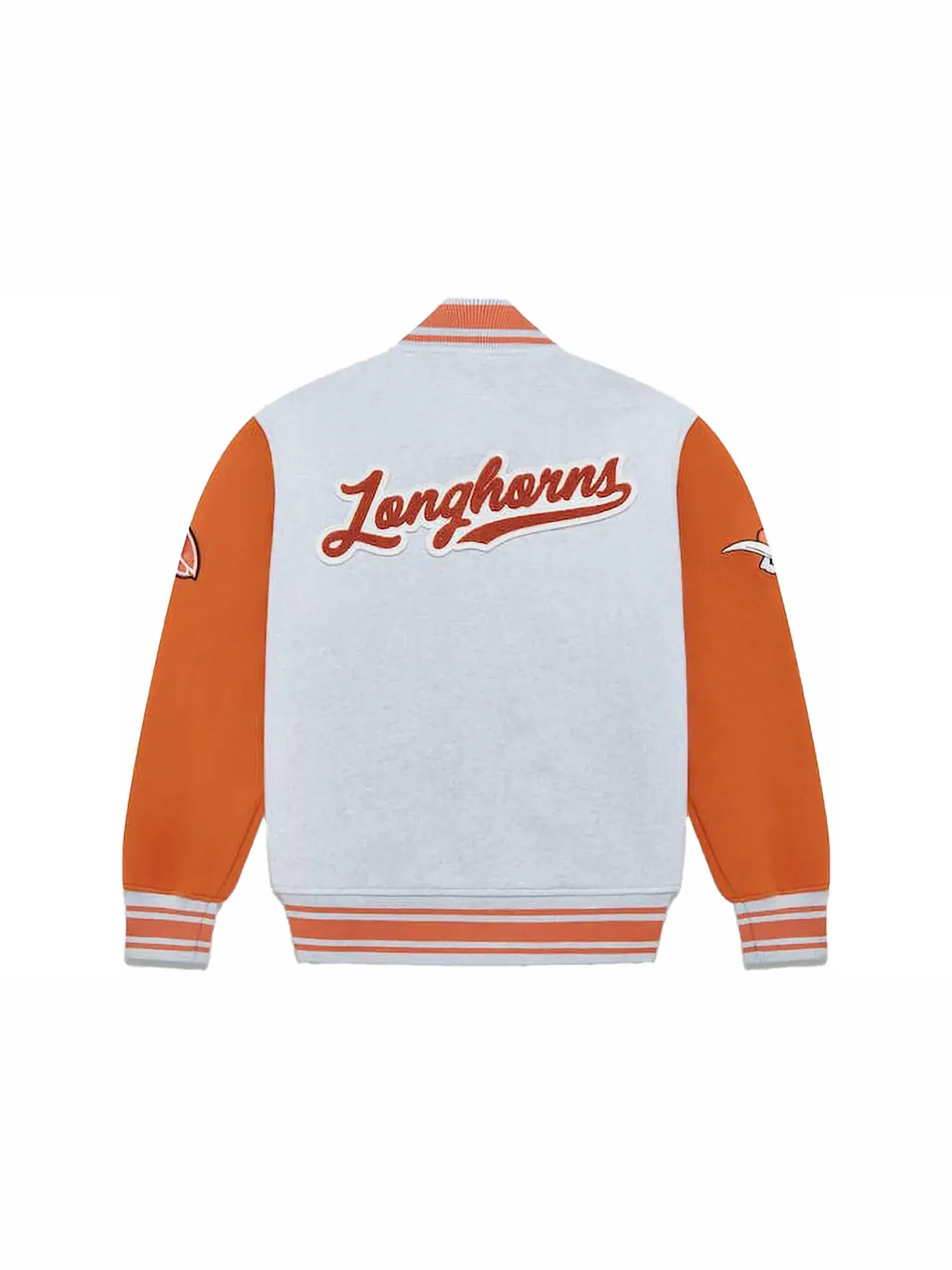 Мужская куртка-бомбер на флисе OVO x NCAA Texas Longhorns — изображение 2 из 2, серый