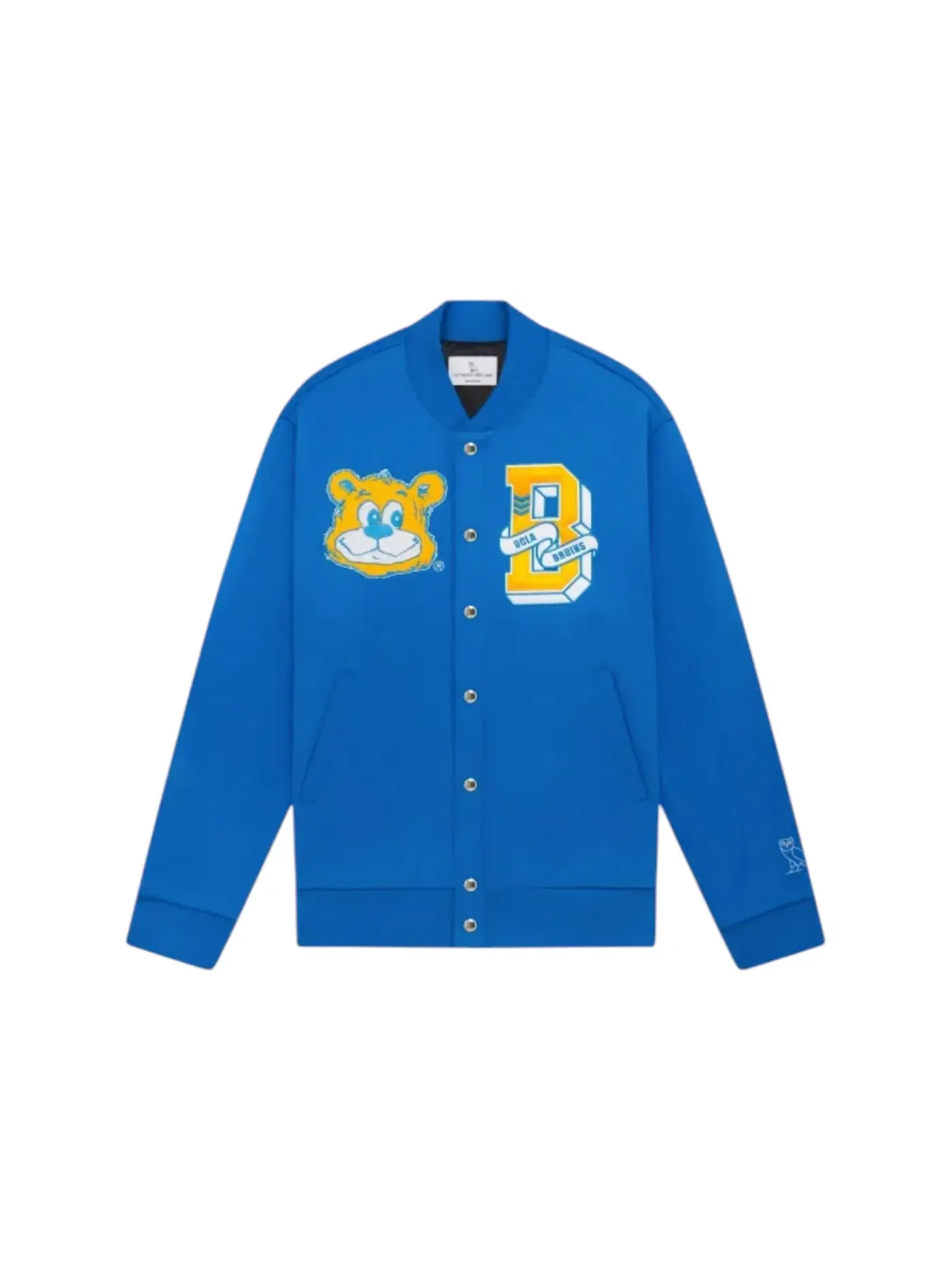 Мужская бомбер с принтом Varsity Jacket OVO — изображение 1 из 2, синий