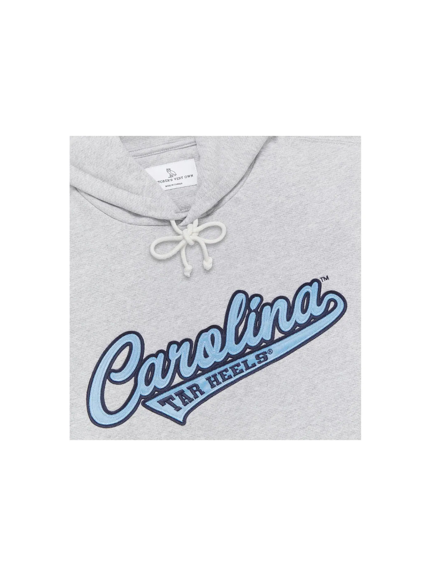 Мужская худи с принтом OVO x NCAA UNC Tar Heels Hoodie OVO — изображение 2 из 2, серый