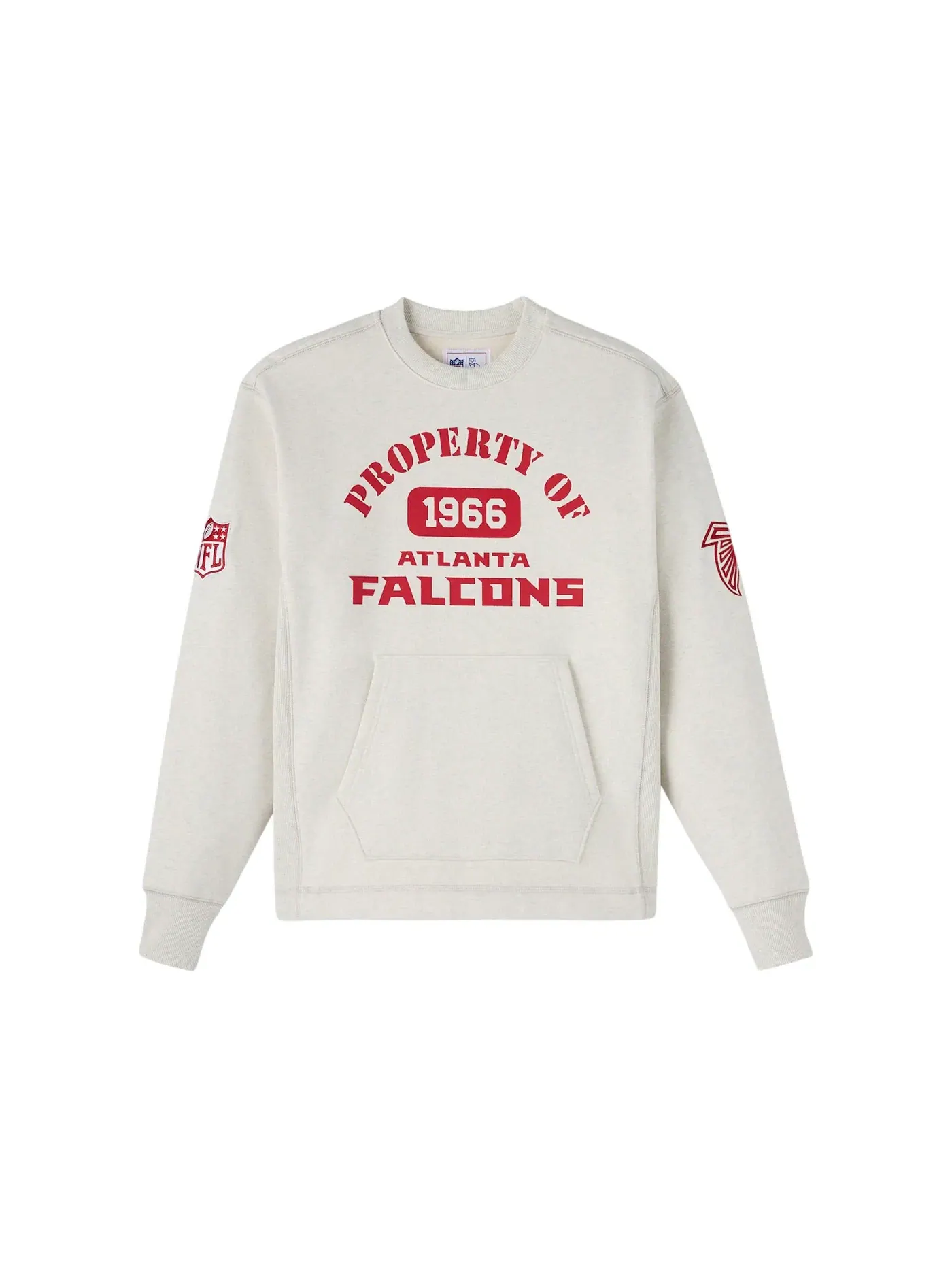 Мужской свитшот с принтом OVO x NFL Atlanta Falcons Sweatshirt — изображение 1 из 2, серый