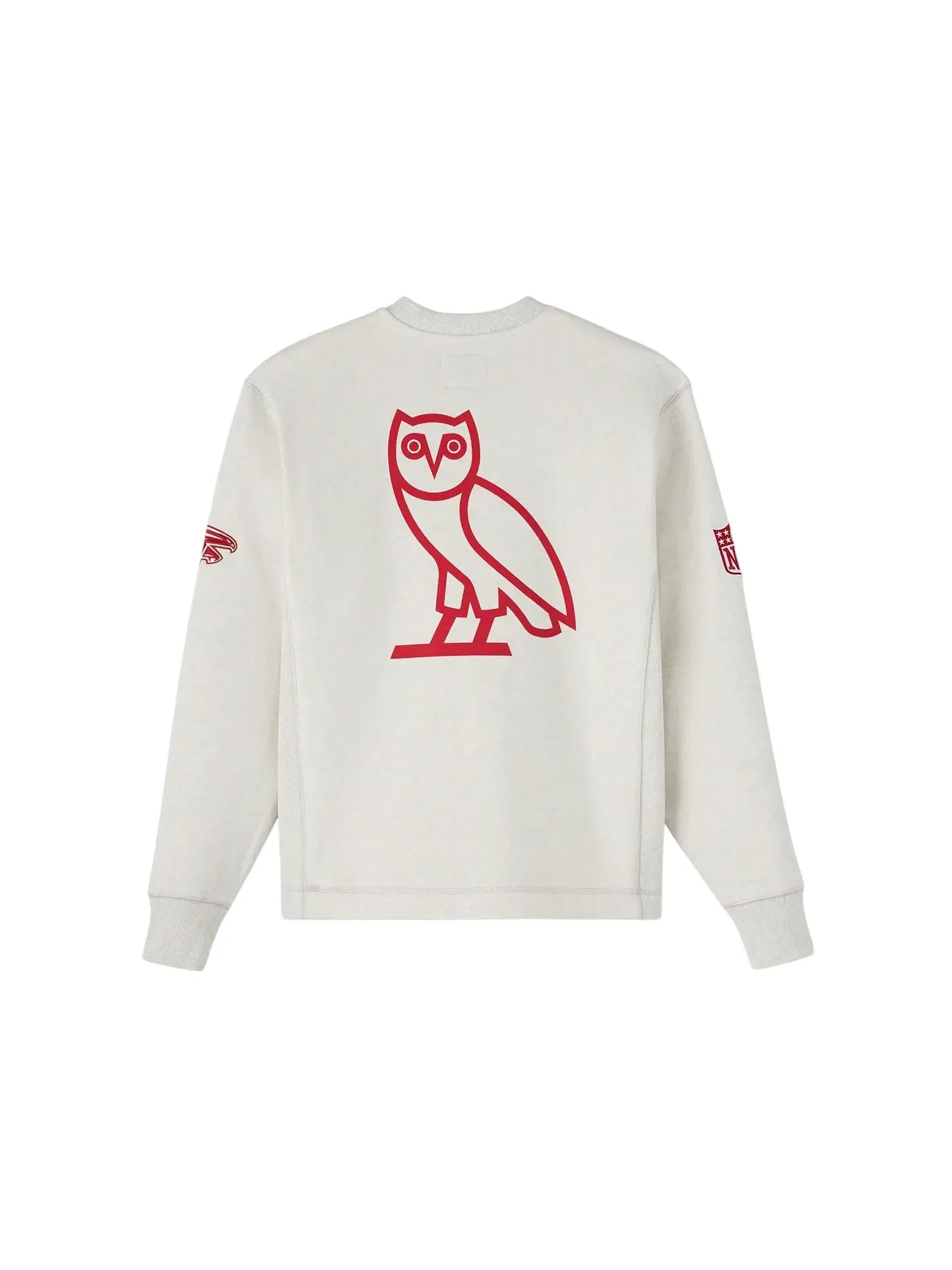 Мужской свитшот с принтом OVO x NFL Atlanta Falcons Sweatshirt — изображение 2 из 2, серый